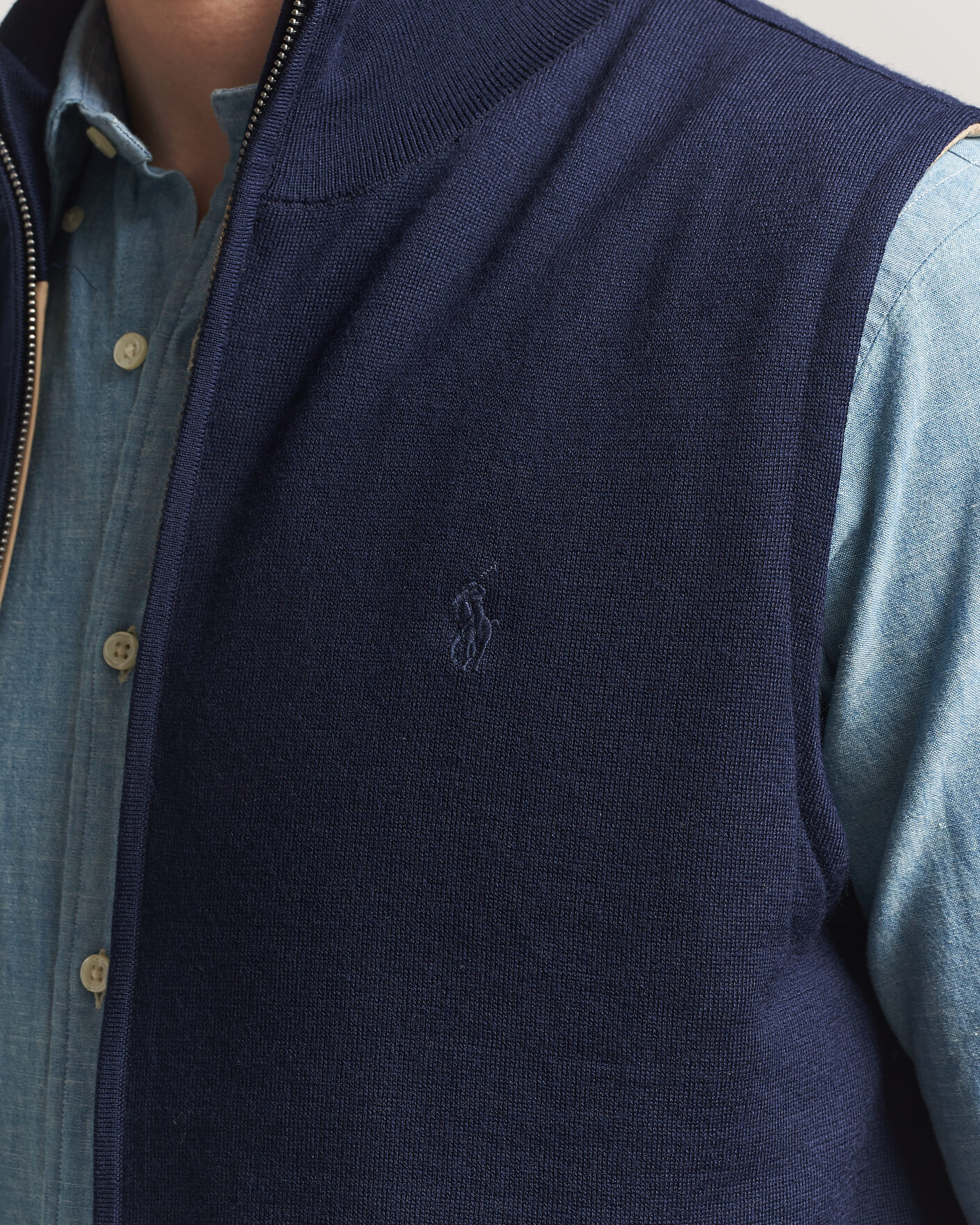 Herr | Tröjor | Polo Ralph Lauren | Wool Blend Vest Navy Combo