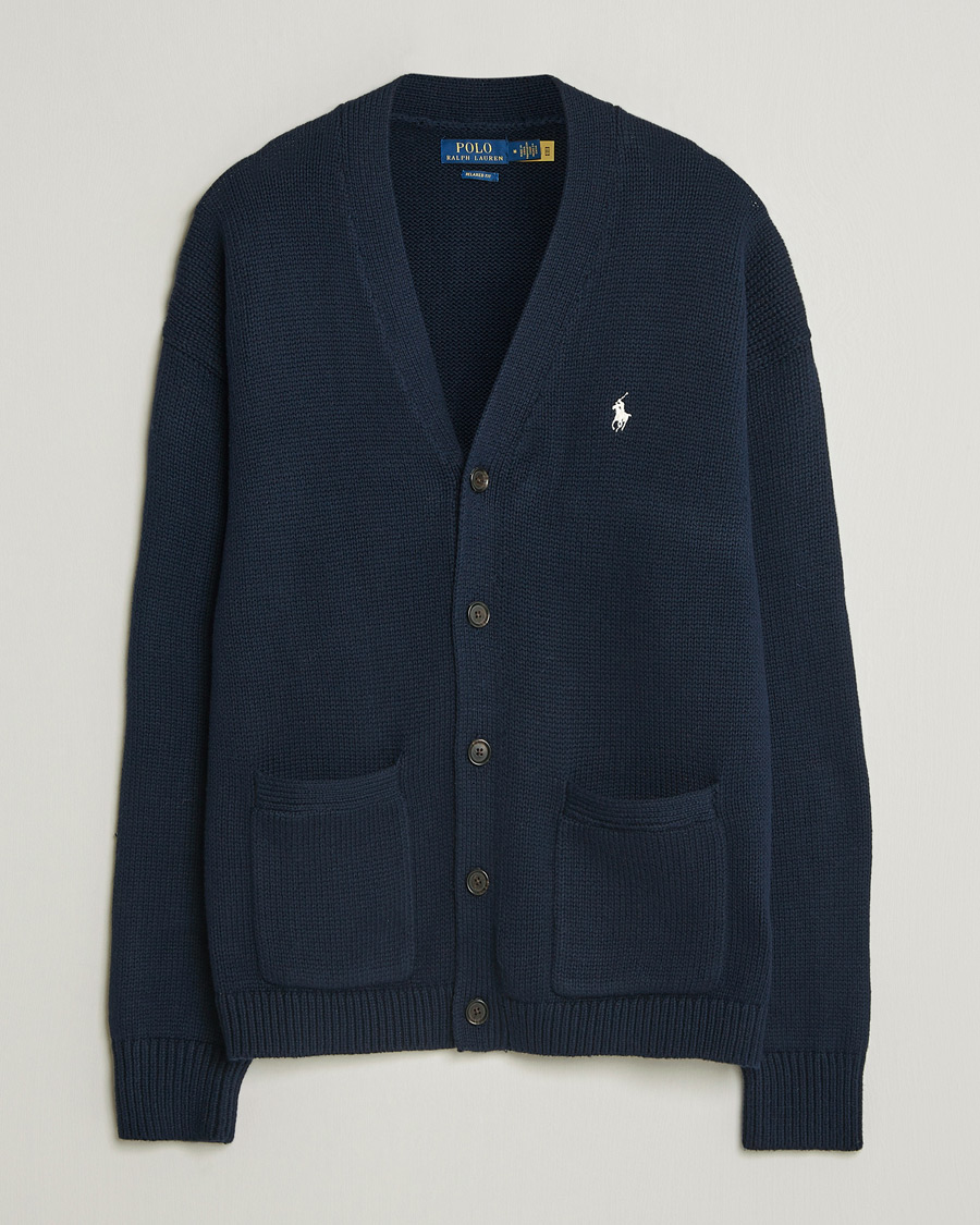 Herr | Tröjor | Polo Ralph Lauren | Cotton Cardigan Hunter Navy