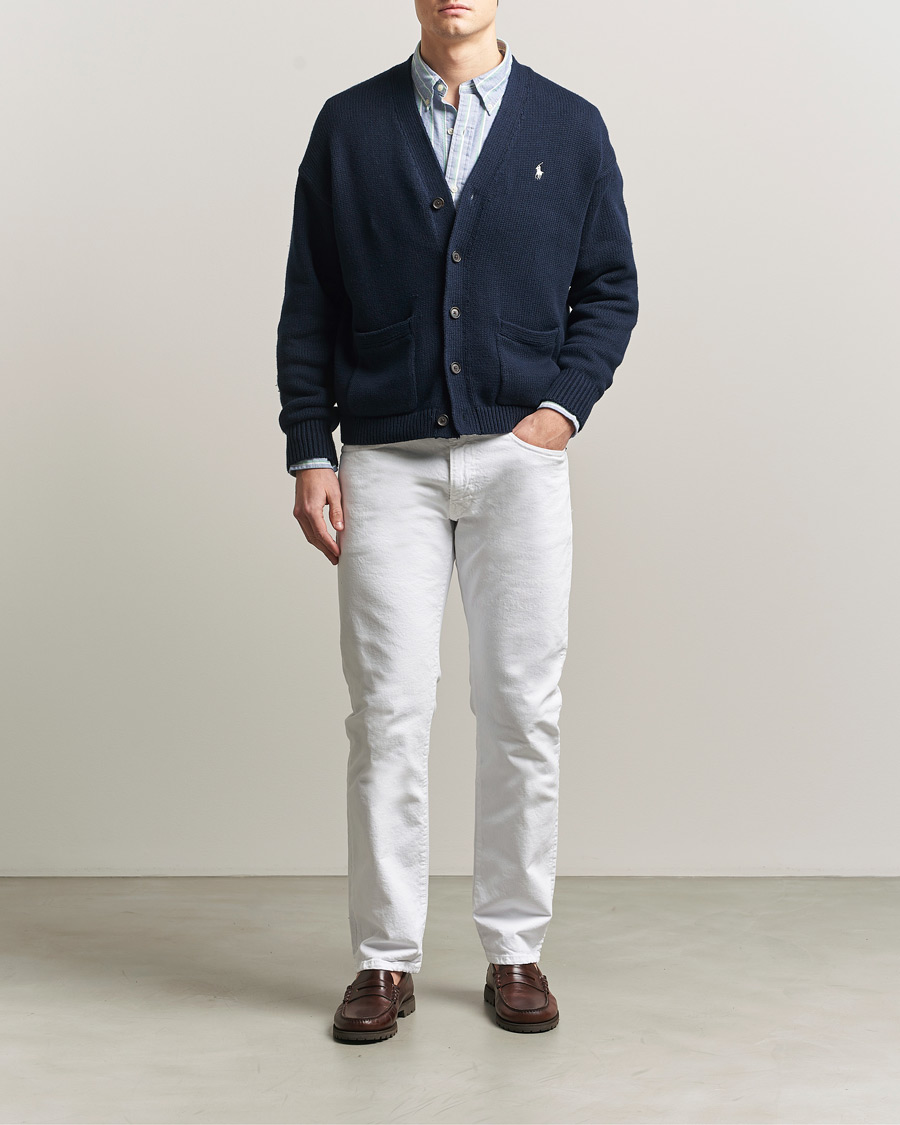 Herr | Tröjor | Polo Ralph Lauren | Cotton Cardigan Hunter Navy