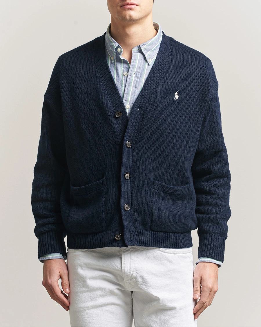 Herr | Tröjor | Polo Ralph Lauren | Cotton Cardigan Hunter Navy