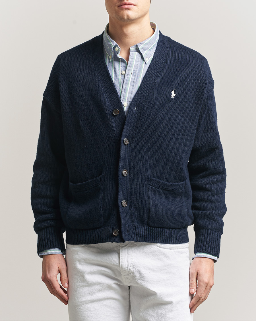 Herr | Tröjor | Polo Ralph Lauren | Cotton Cardigan Hunter Navy