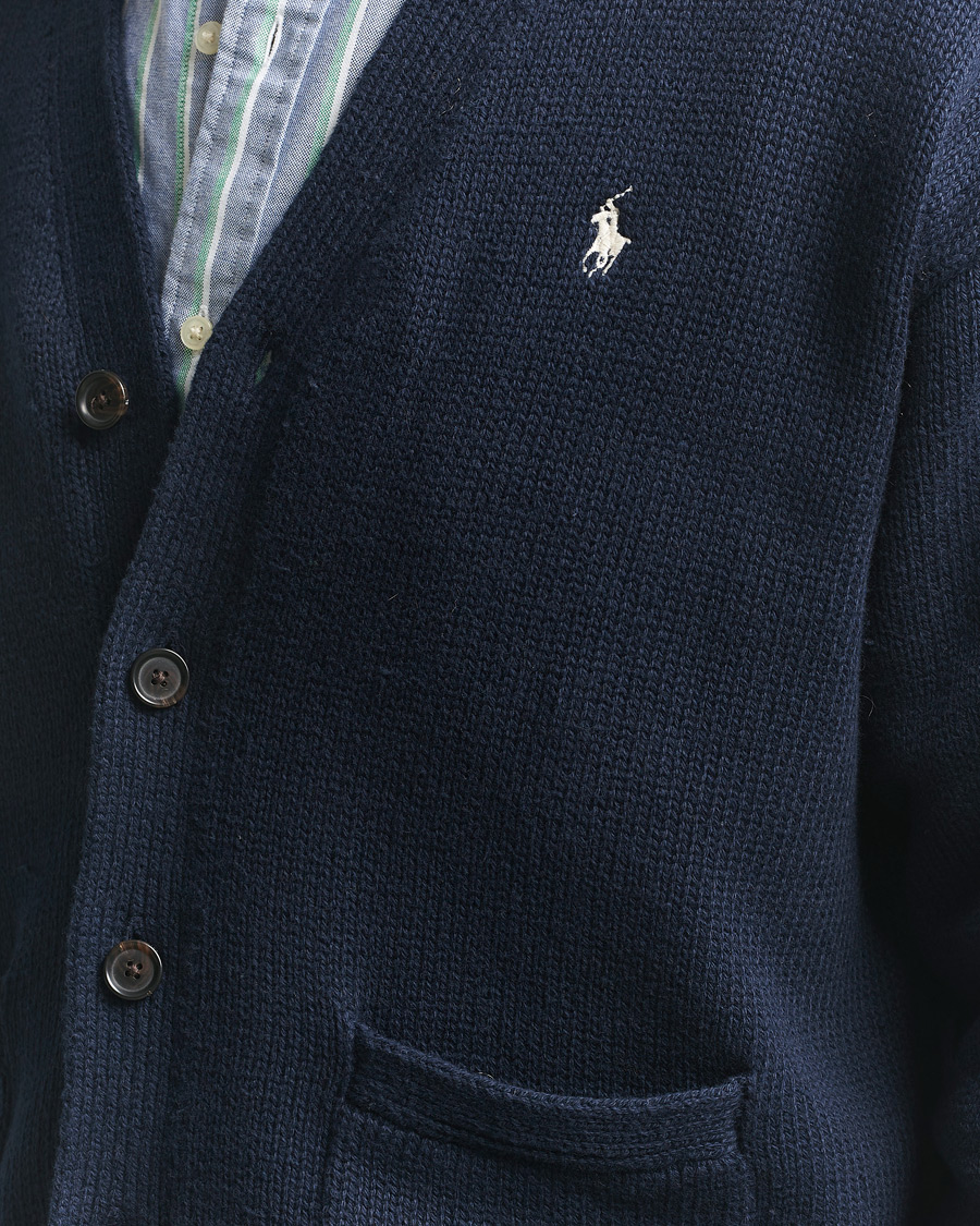 Herr | Tröjor | Polo Ralph Lauren | Cotton Cardigan Hunter Navy