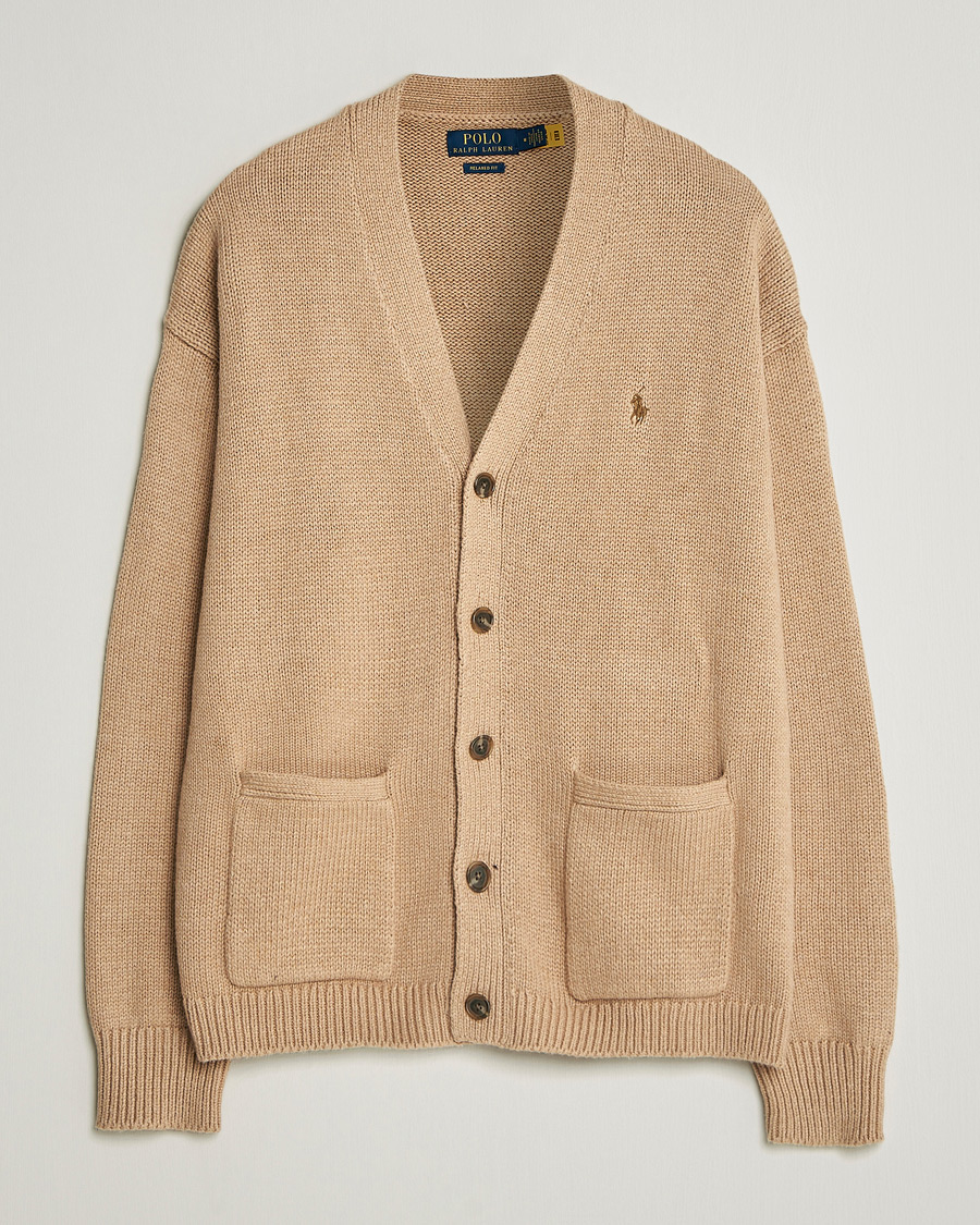 Herr | Tröjor | Polo Ralph Lauren | Cotton Cardigan Camel Melange