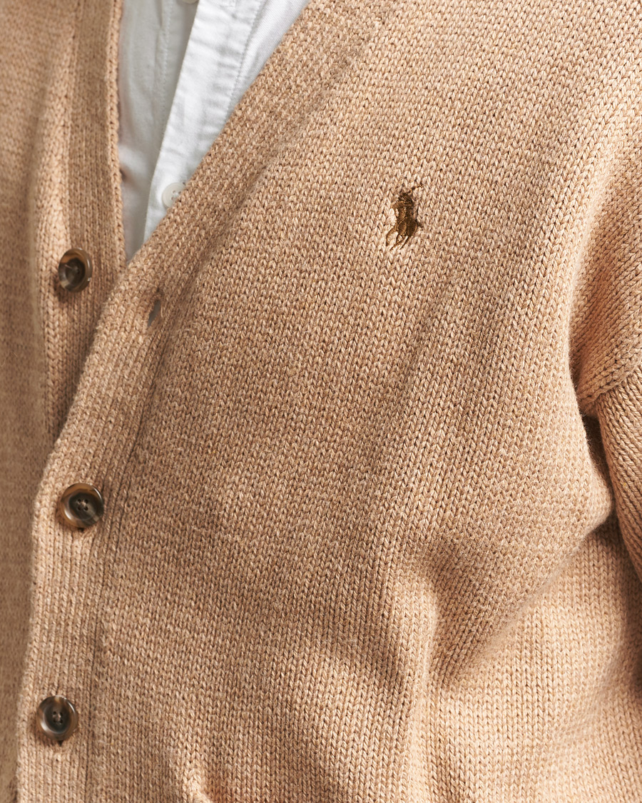 Herr | Tröjor | Polo Ralph Lauren | Cotton Cardigan Camel Melange