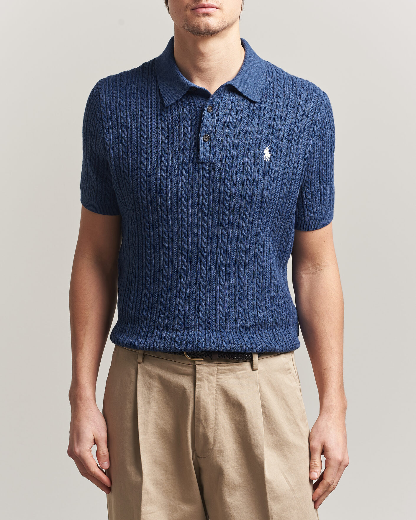 Herr | Pikéer | Polo Ralph Lauren | Cotton Polo Rustic Navy Heather
