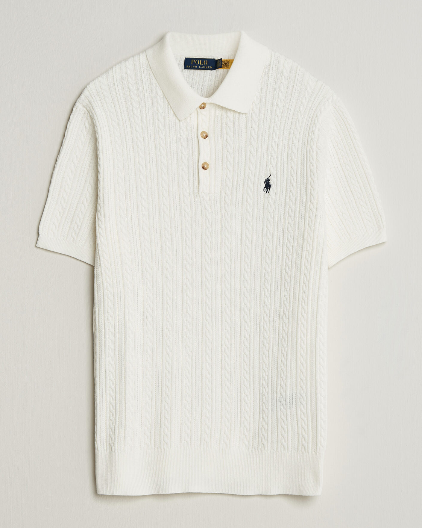 Herr | Pikéer | Polo Ralph Lauren | Cotton Polo Deckwash White/Navy