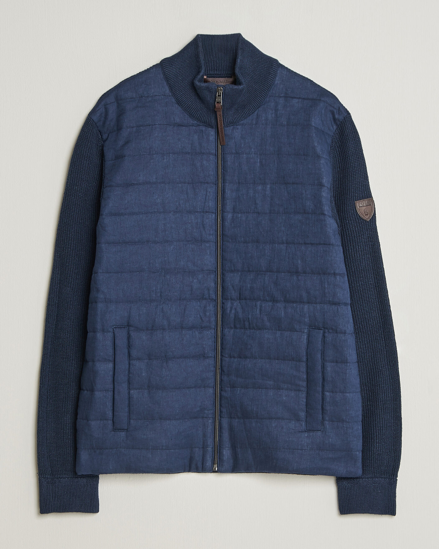 Herr | Tröjor | Polo Ralph Lauren | Linen Full Zip Sweater Navy