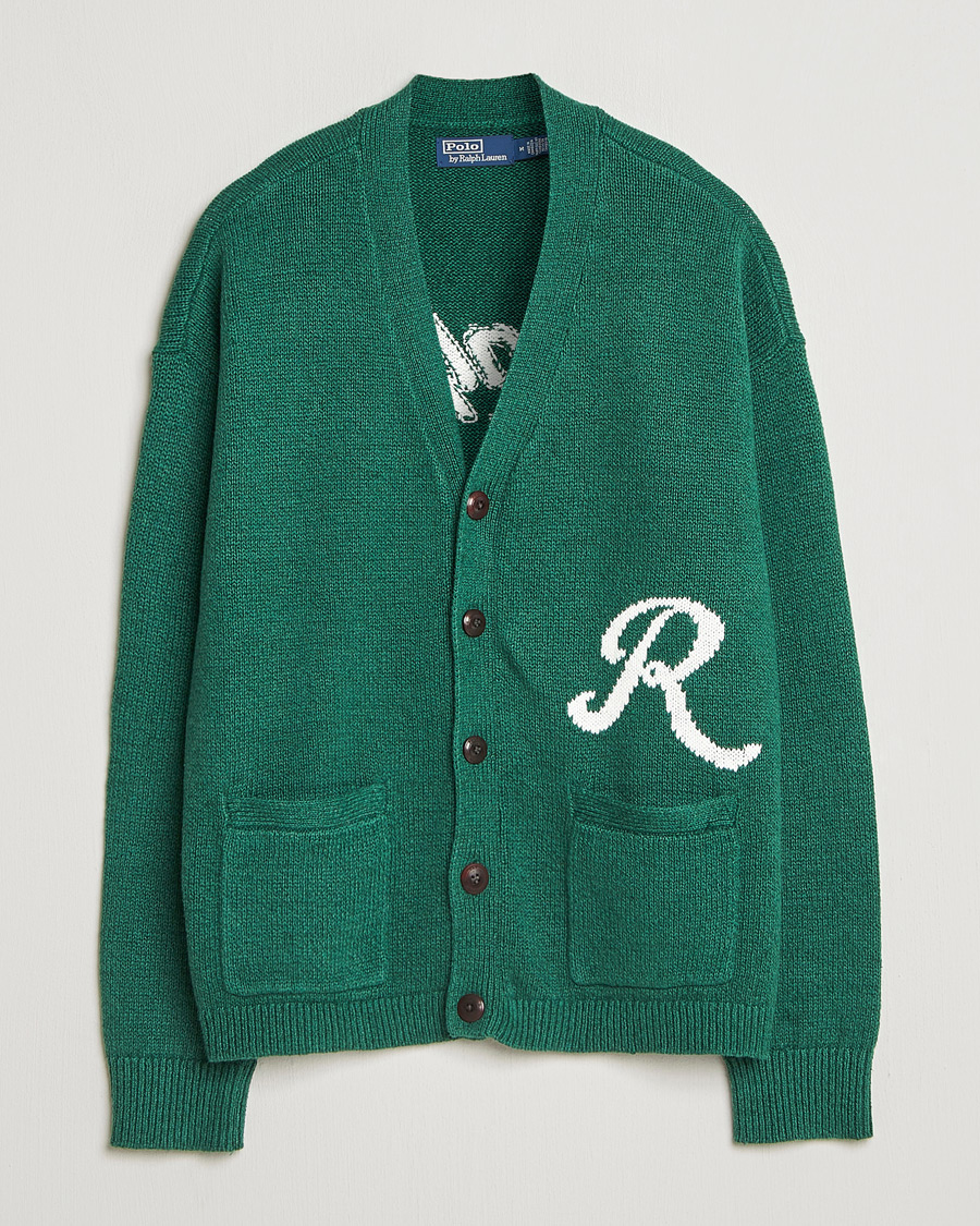 Herr | Tröjor | Polo Ralph Lauren | Linen Blend Cardigan Bay Green