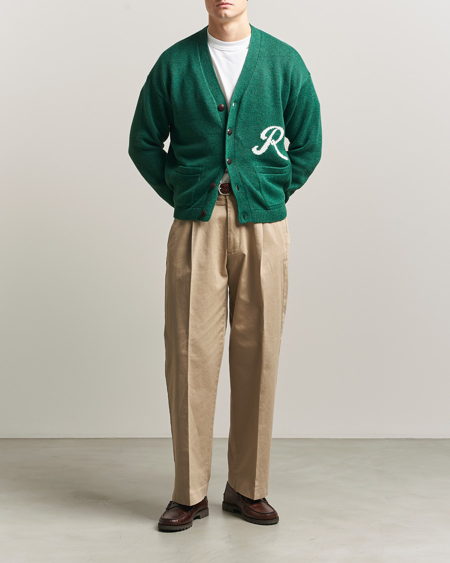 Herr | Tröjor | Polo Ralph Lauren | Linen Blend Cardigan Bay Green