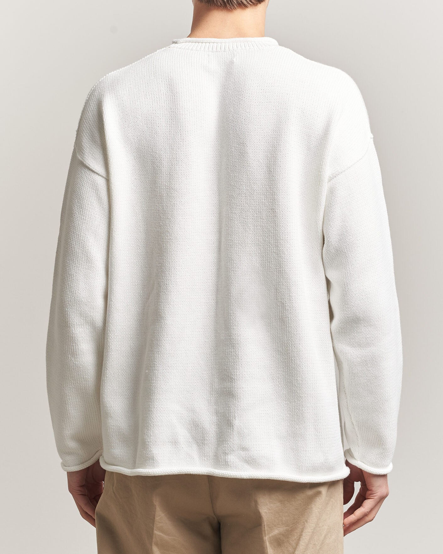 Herr | Tröjor | Polo Ralph Lauren | Cotton Bear Sweater Deckwash White