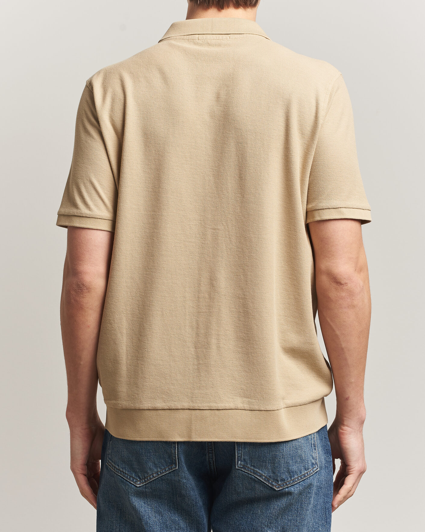 Herr | Pikéer | Polo Ralph Lauren | Cotton Knitted Polo Coastal Beige