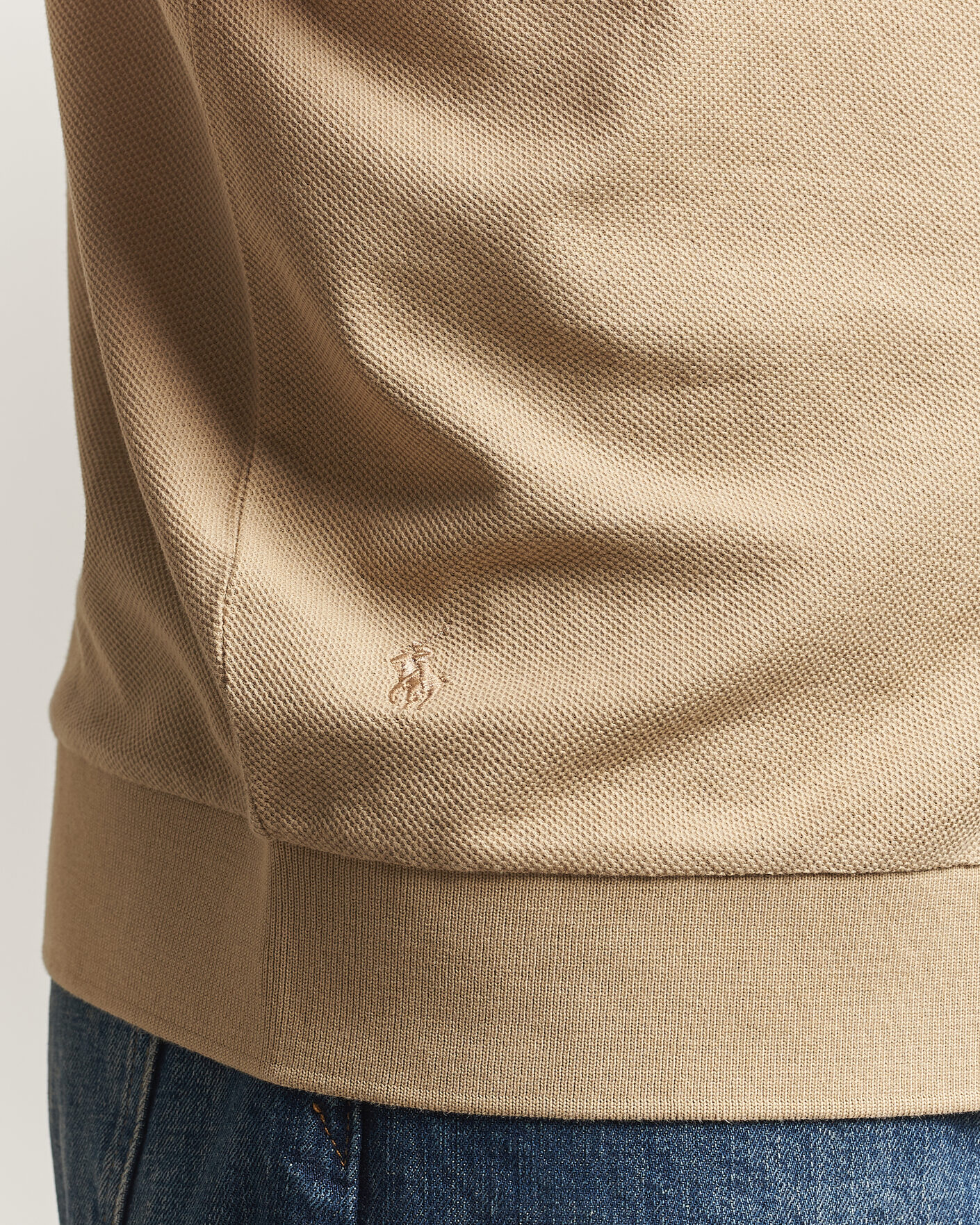 Herr | Pikéer | Polo Ralph Lauren | Cotton Knitted Polo Coastal Beige
