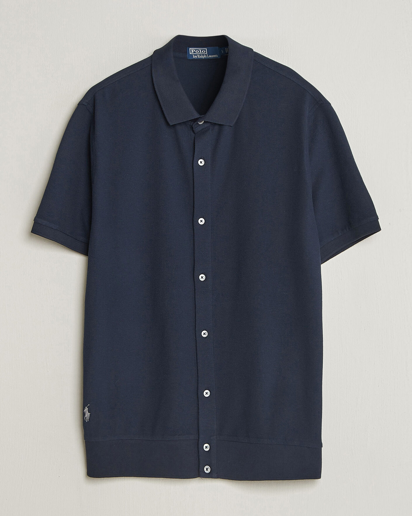 Herr | Pikéer | Polo Ralph Lauren | Cotton Knitted Polo Aviator Navy