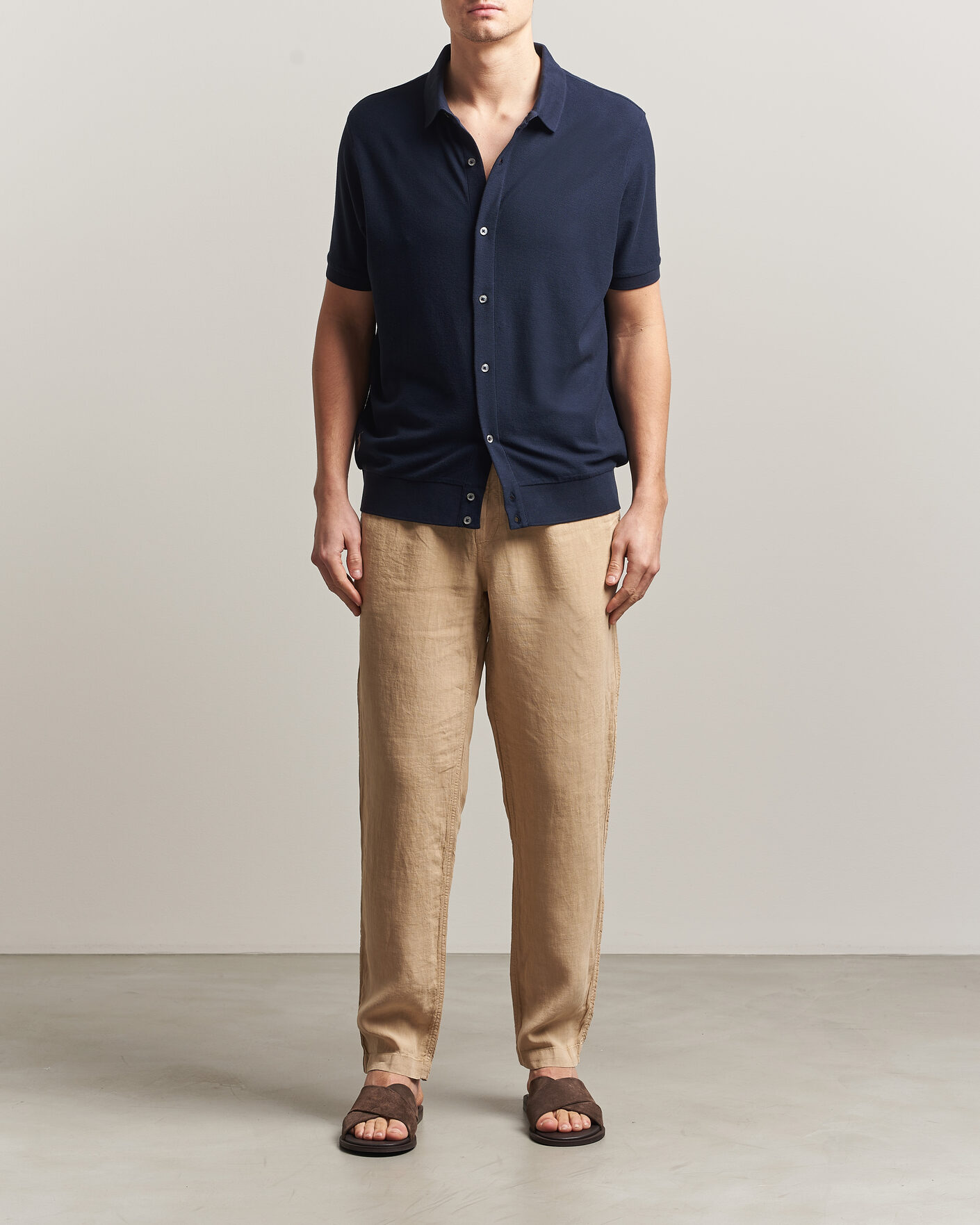 Herr | Pikéer | Polo Ralph Lauren | Cotton Knitted Polo Aviator Navy