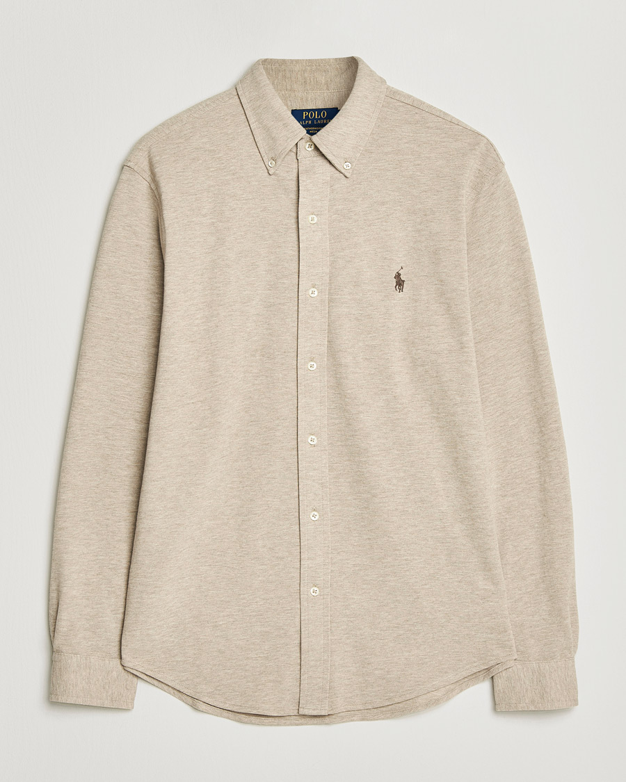 Herr | Skjortor | Polo Ralph Lauren | Featherweight Mesh Shirt Tuscan Beige