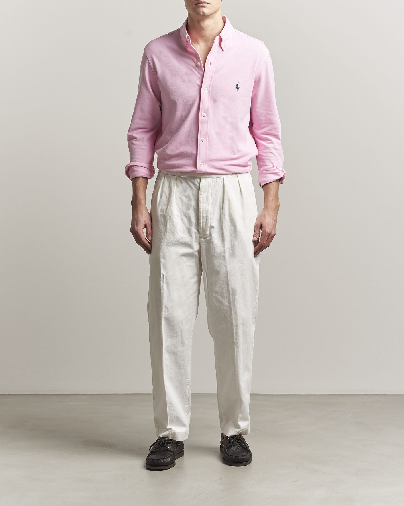 Herr | Skjortor | Polo Ralph Lauren | Featherweight Mesh Shirt Carmel Pink