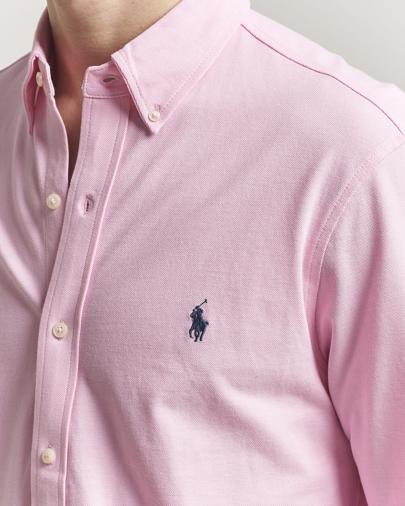 Herr | Skjortor | Polo Ralph Lauren | Featherweight Mesh Shirt Carmel Pink