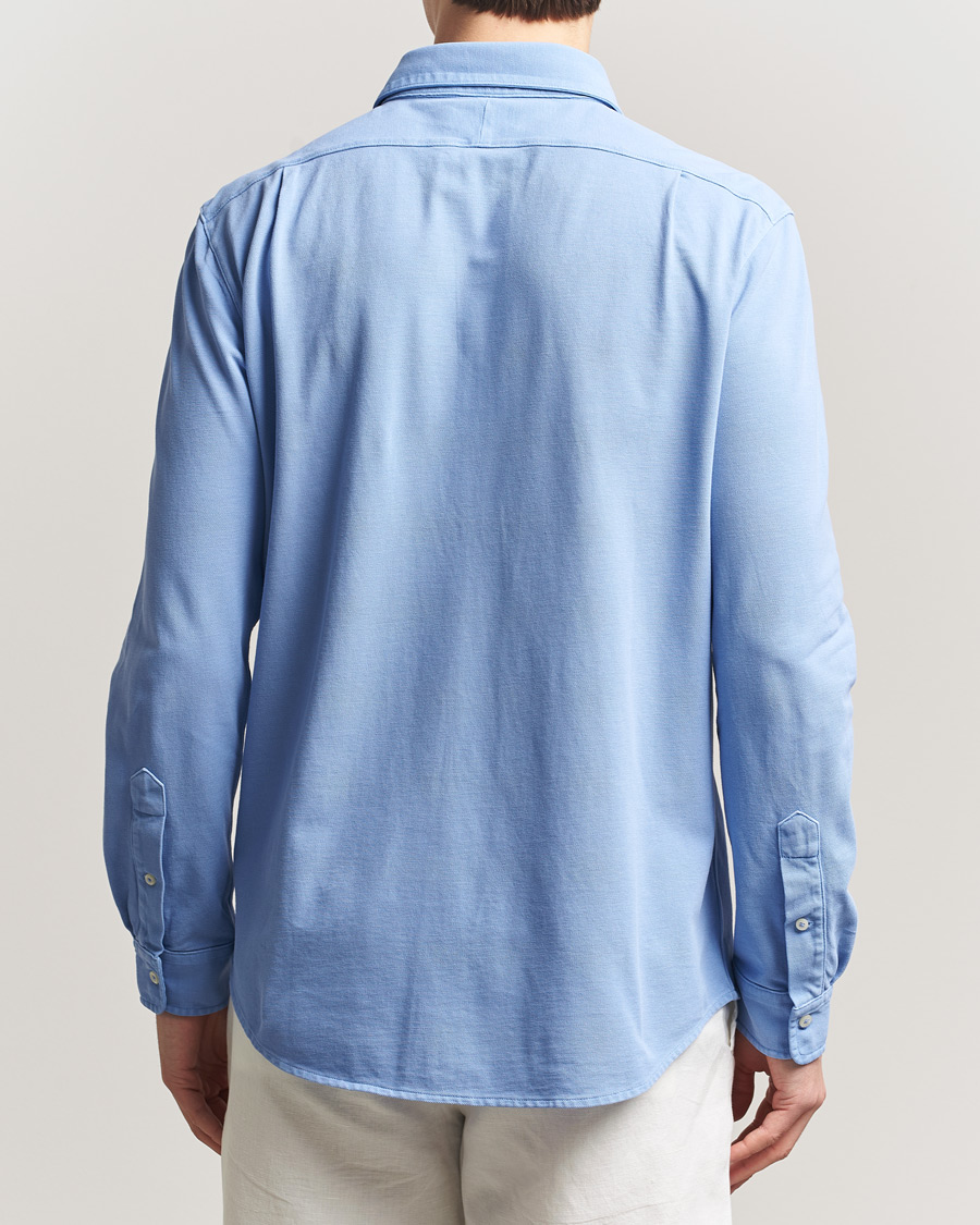 Herr | Skjortor | Polo Ralph Lauren | Featherweight Knitted Shirt Canvas Blue