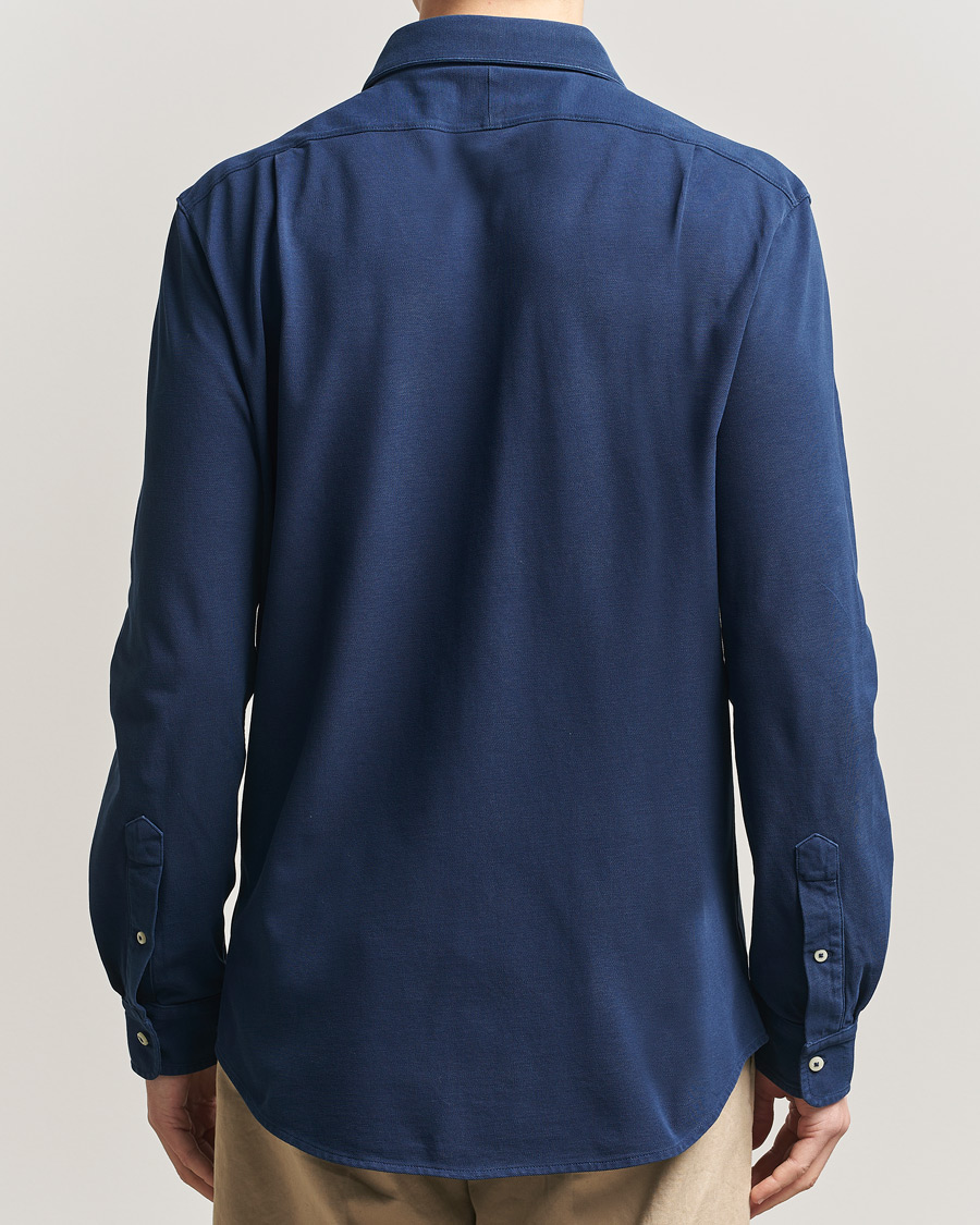 Herr | Skjortor | Polo Ralph Lauren | Featherweight Knitted Shirt Dark Cobalt