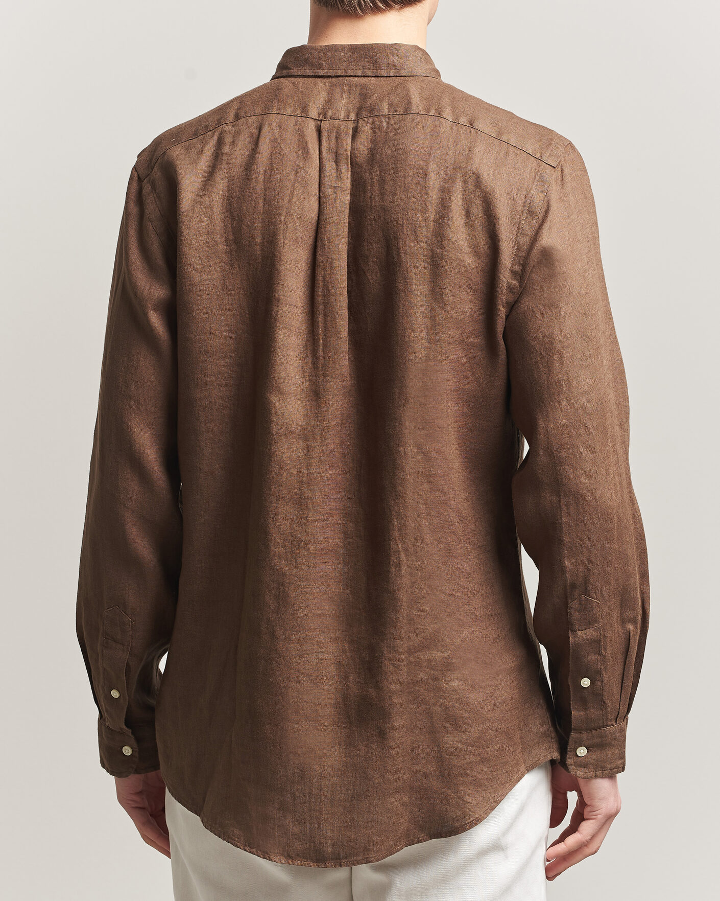 Herr | Skjortor | Polo Ralph Lauren | Slim Fit Linen Shirt Chestnut