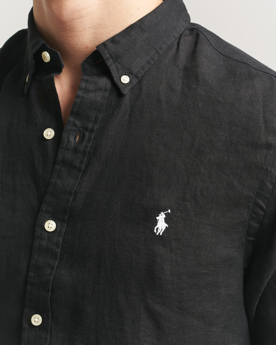 Herr | Skjortor | Polo Ralph Lauren | Slim Fit Linen Shirt Polo Black