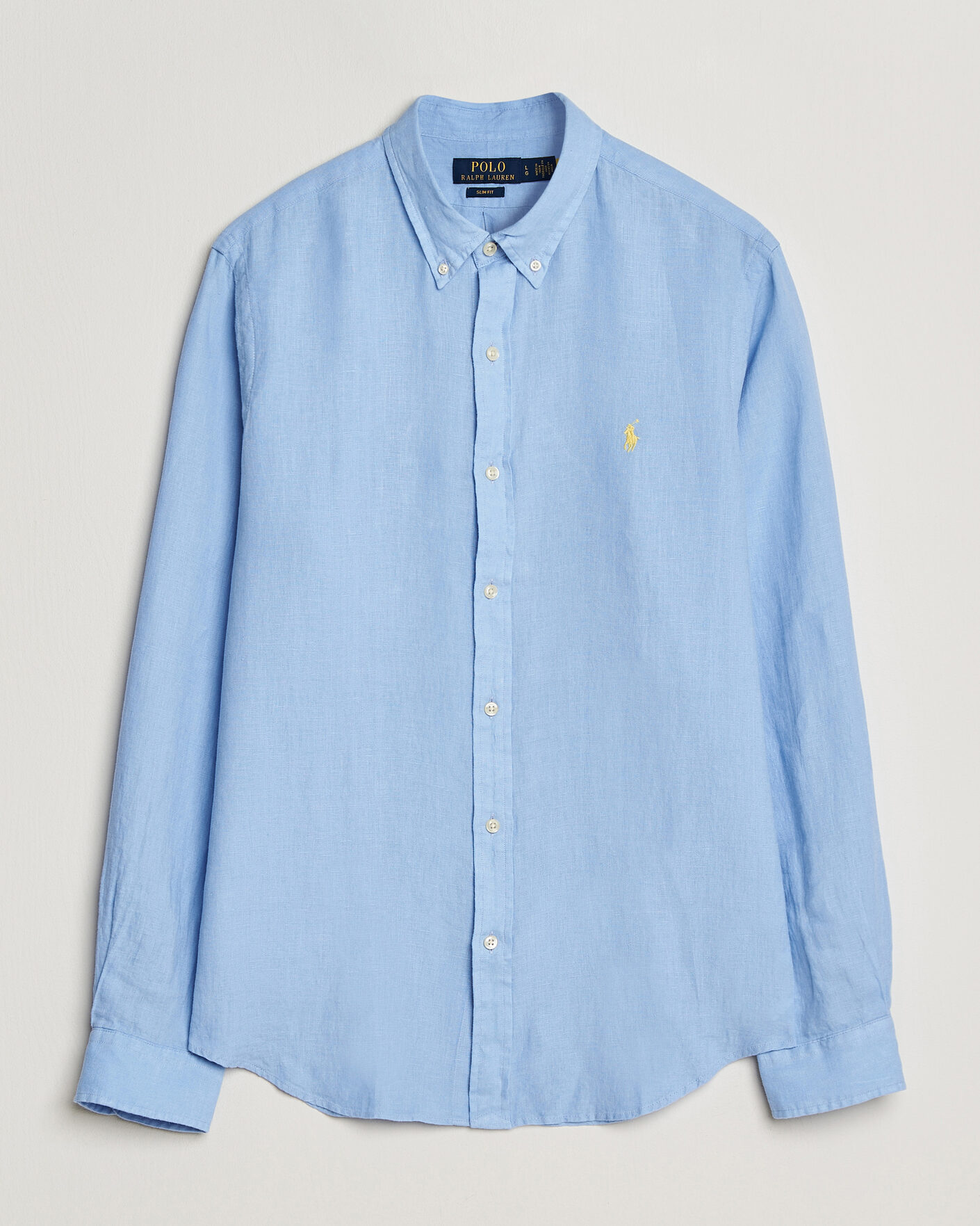 Herr | Skjortor | Polo Ralph Lauren | Slim Fit Linen Shirt Austin Blue