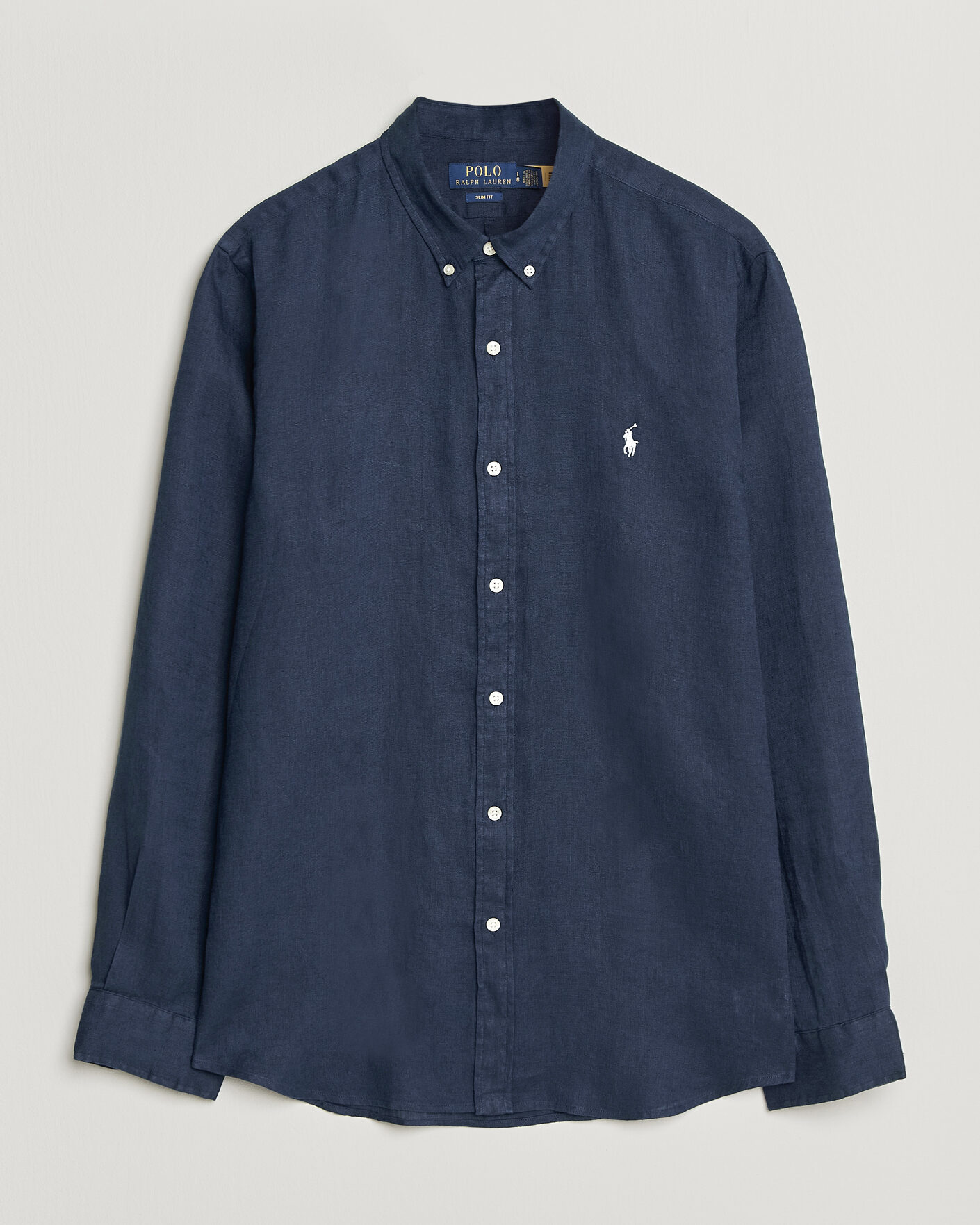 Herr | Skjortor | Polo Ralph Lauren | Slim Fit Linen Shirt Newport Navy