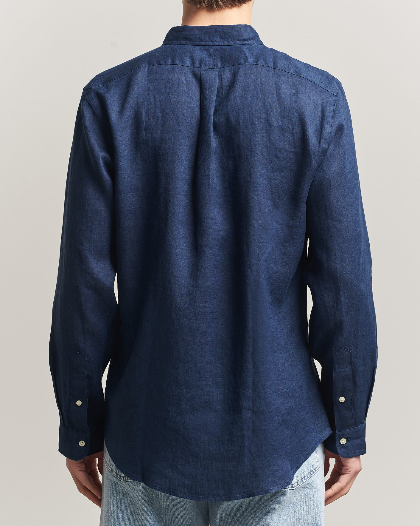 Herr | Skjortor | Polo Ralph Lauren | Slim Fit Linen Shirt Newport Navy