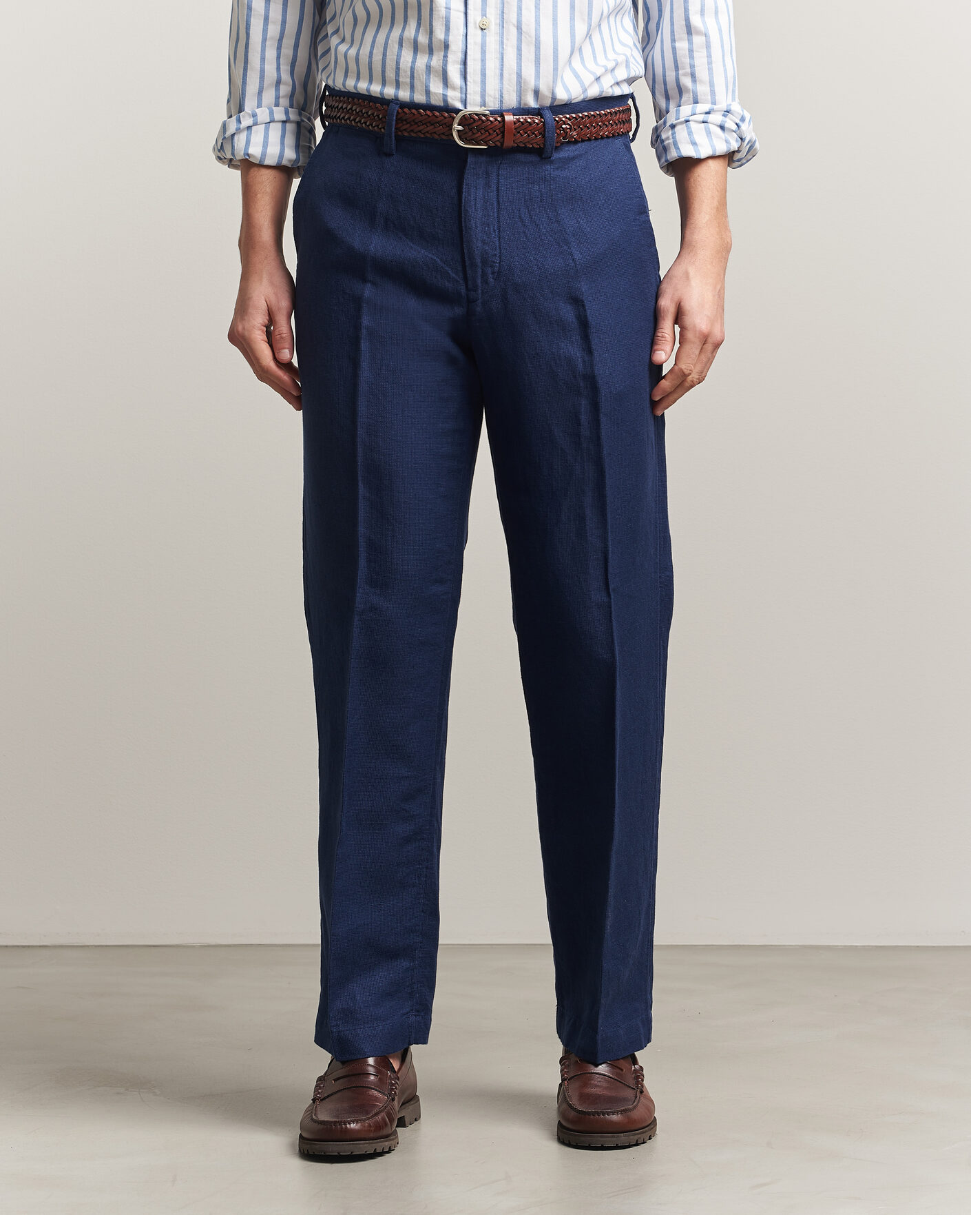 Herr | Byxor | Polo Ralph Lauren | Cotton Linen Pants Newport Navy