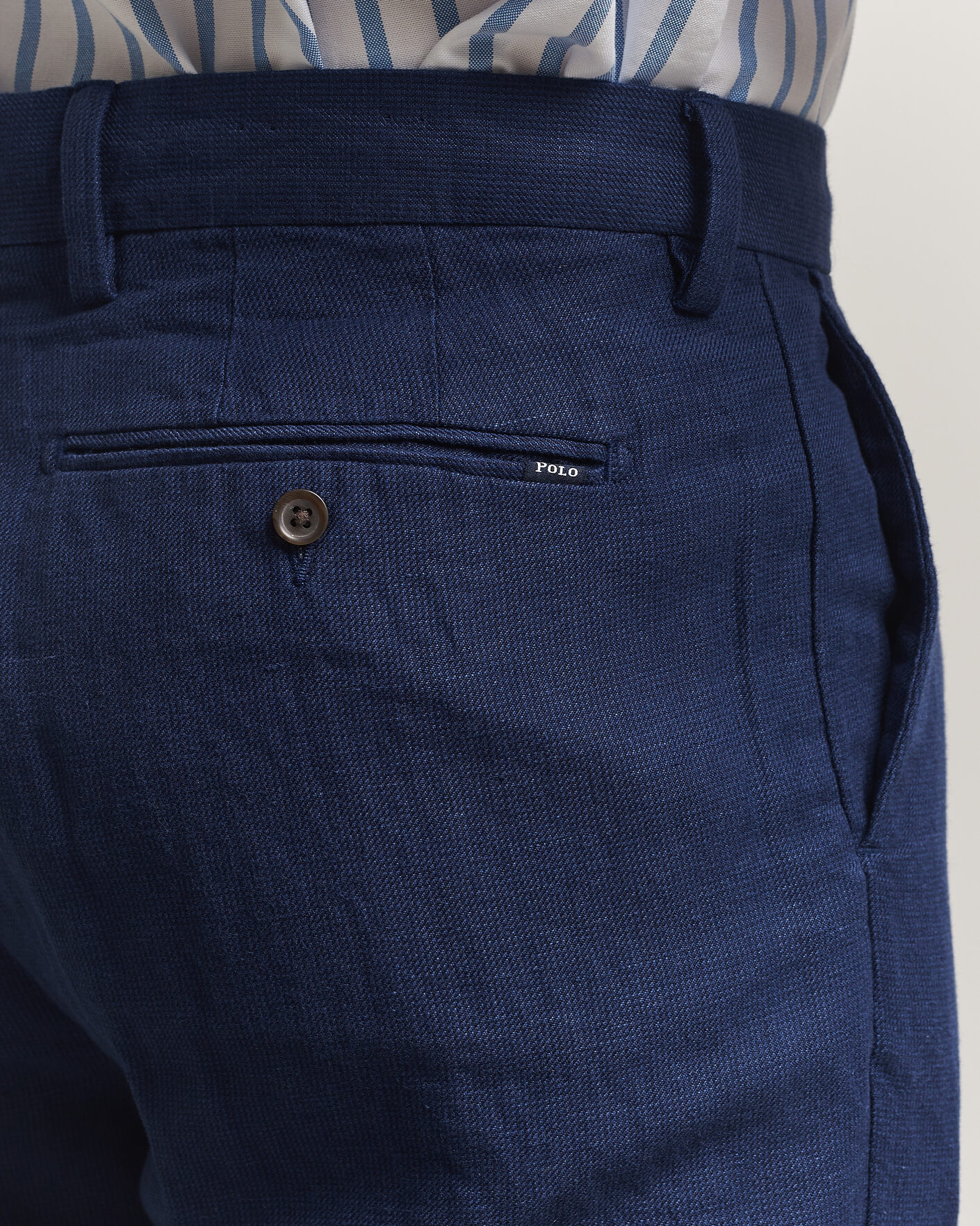 Herr | Byxor | Polo Ralph Lauren | Cotton Linen Pants Newport Navy
