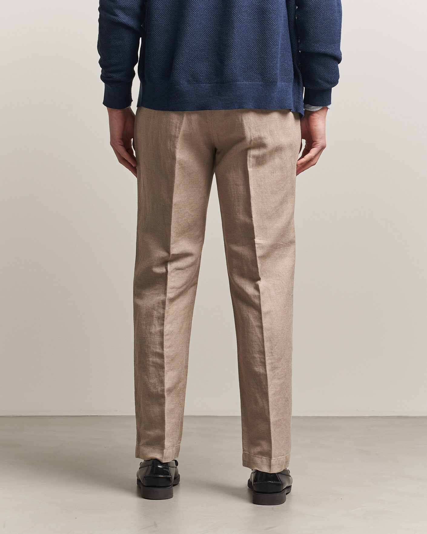 Herr | Byxor | Polo Ralph Lauren | Cotton Linen Pants Madison Tan Stone Grey