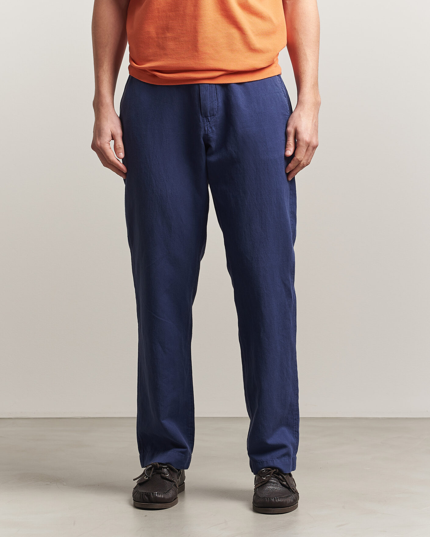 Herr | Byxor | Polo Ralph Lauren | Linen Cotton Pants New Classic Navy