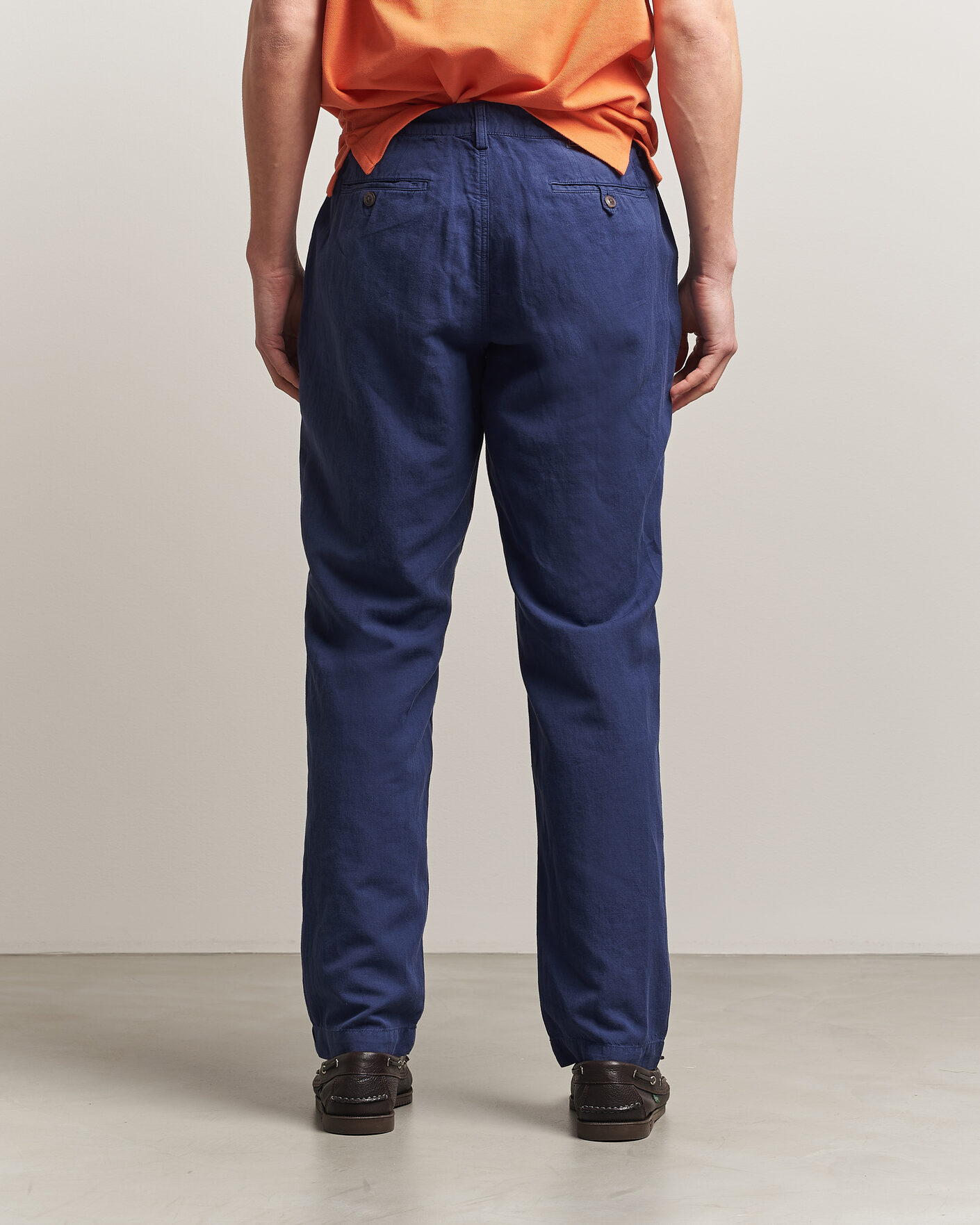 Herr | Byxor | Polo Ralph Lauren | Linen Cotton Pants New Classic Navy