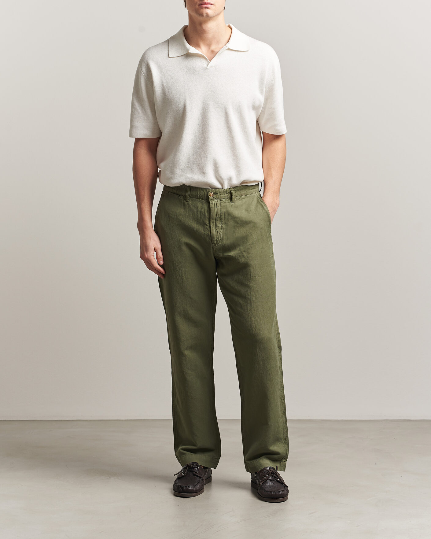 Herr | Byxor | Polo Ralph Lauren | Linen Cotton Pants Garden Trail