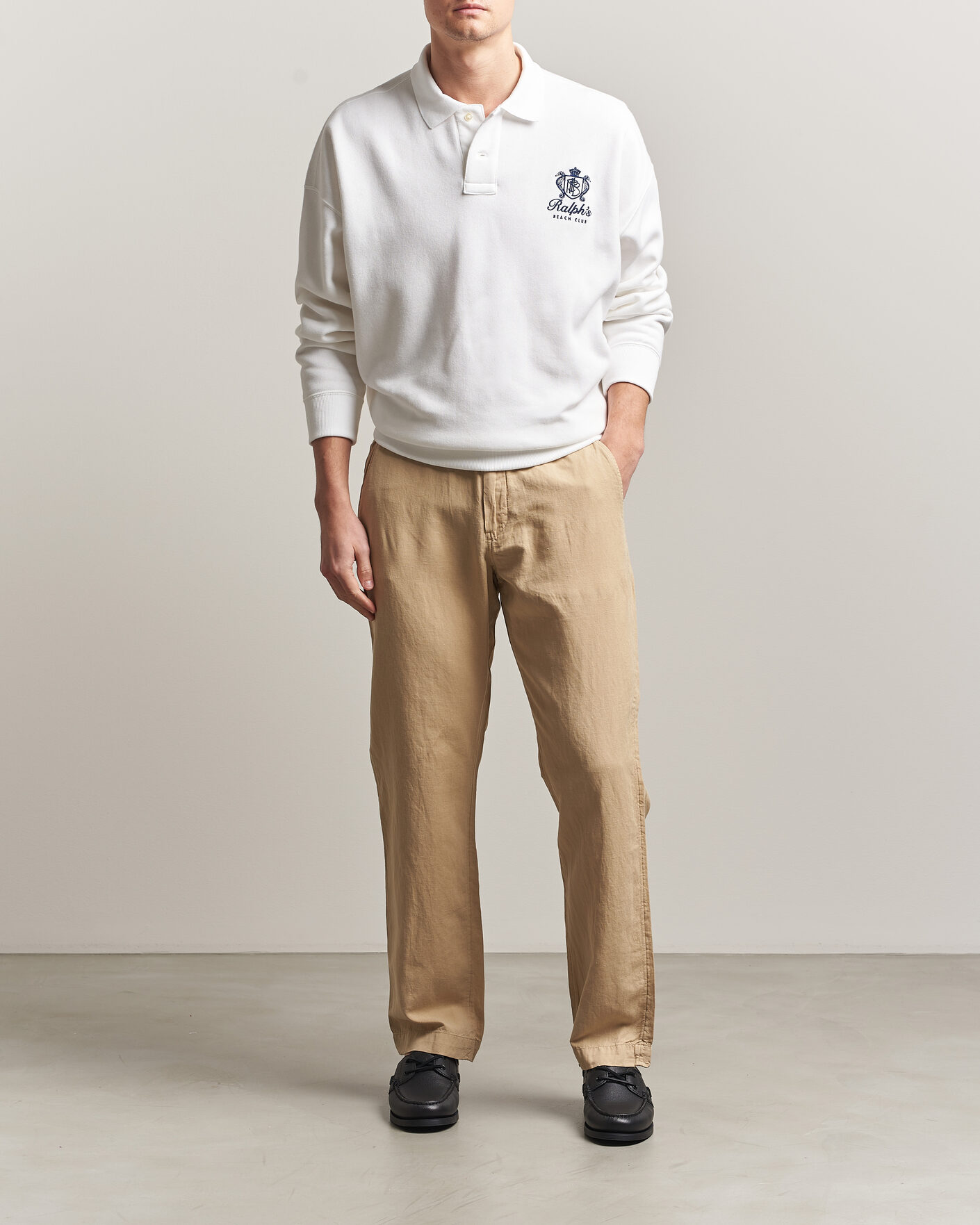 Herr | Byxor | Polo Ralph Lauren | Linen Cotton Pants Coastal Beige