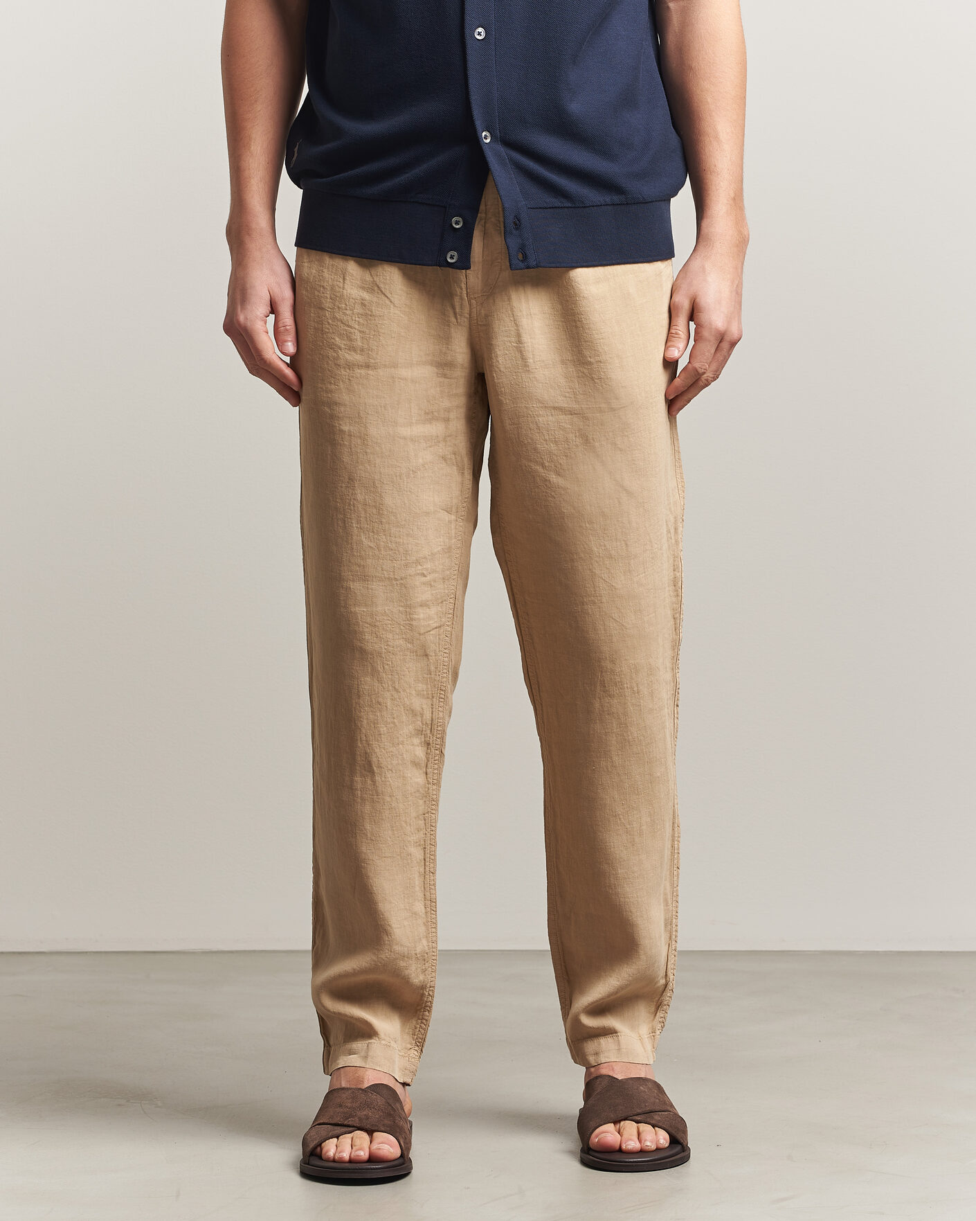 Herr | Byxor | Polo Ralph Lauren | Prepster Linen Trousers Classic Khaki