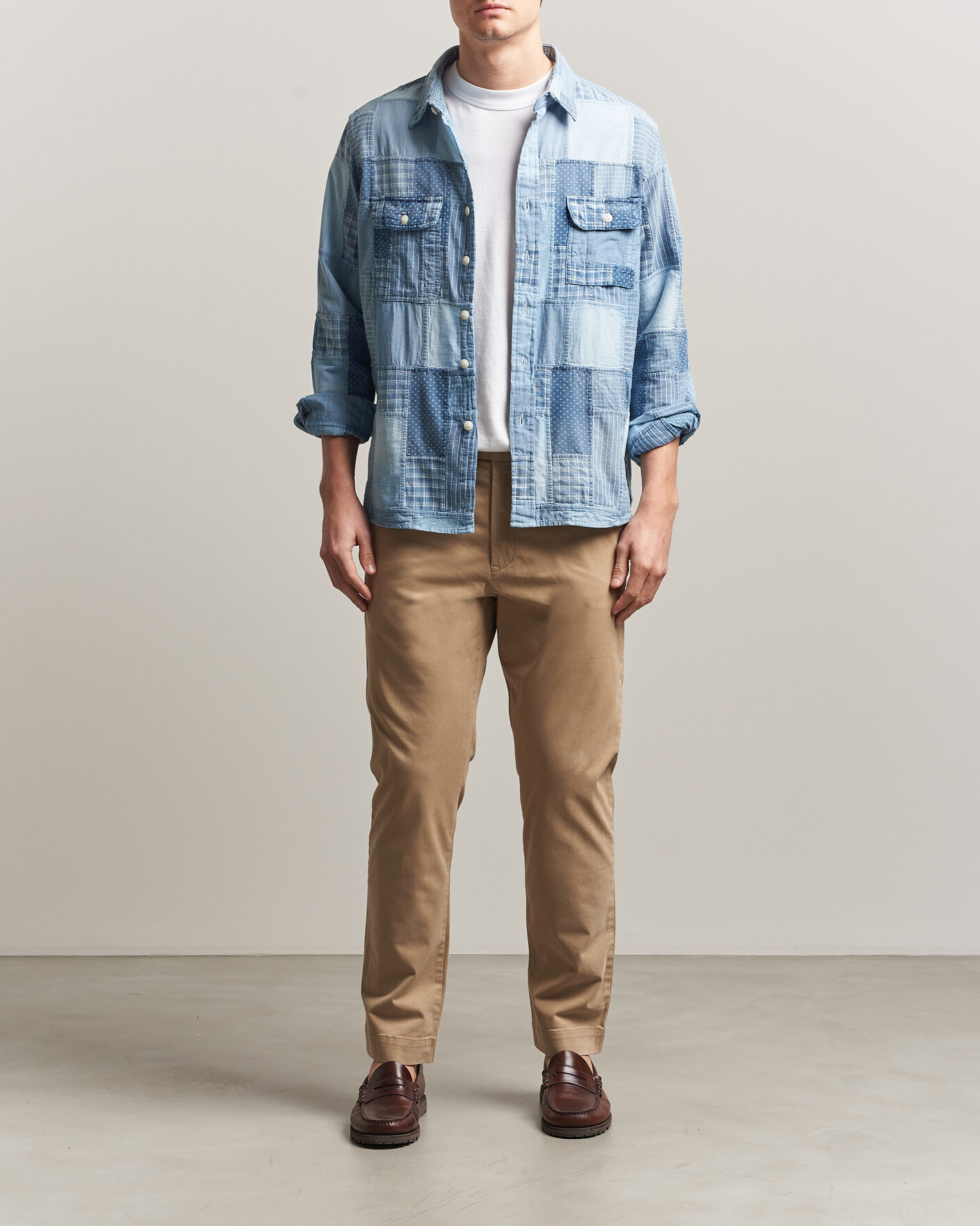 Herr | Byxor | Polo Ralph Lauren | Jarrett Satin Chinos Khaki Hill