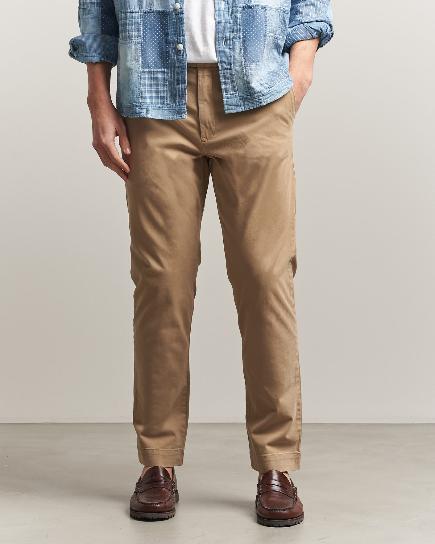 Herr | Byxor | Polo Ralph Lauren | Jarrett Satin Chinos Khaki Hill