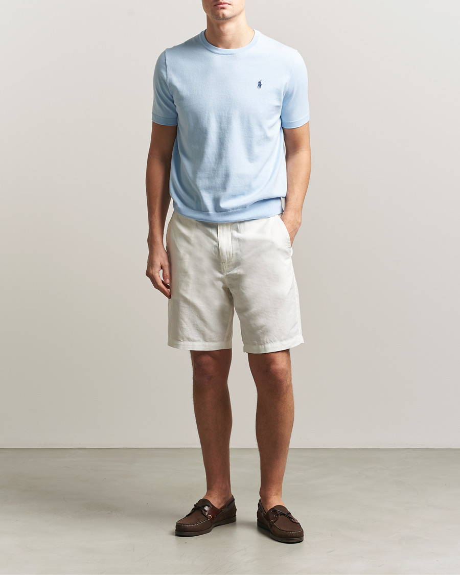 Herr | Shorts | Polo Ralph Lauren | Cotton/Linen Shorts Deckwash White