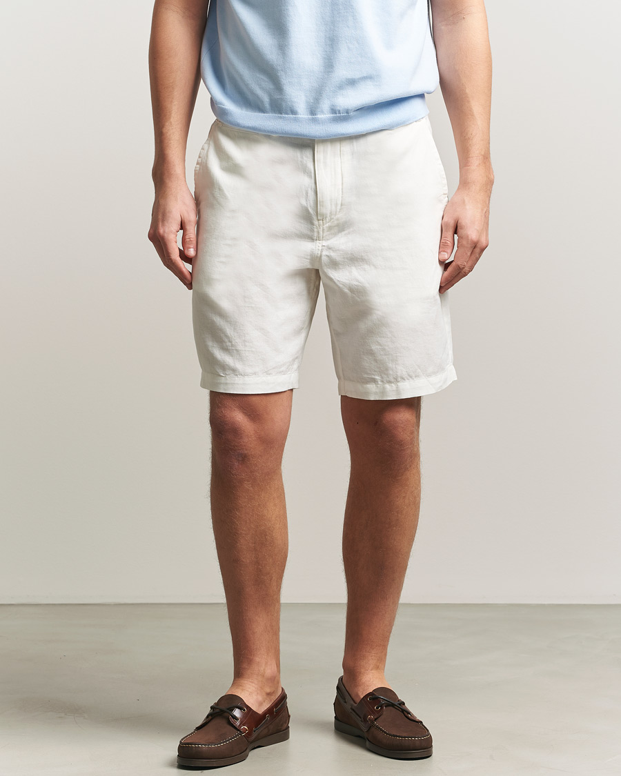 Herr | Shorts | Polo Ralph Lauren | Cotton/Linen Shorts Deckwash White