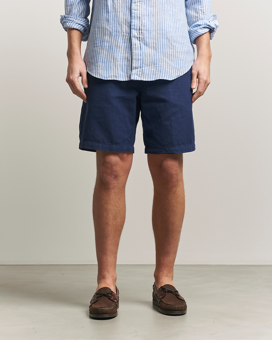 Herr | Shorts | Polo Ralph Lauren | Cotton/Linen Shorts Spring Navy