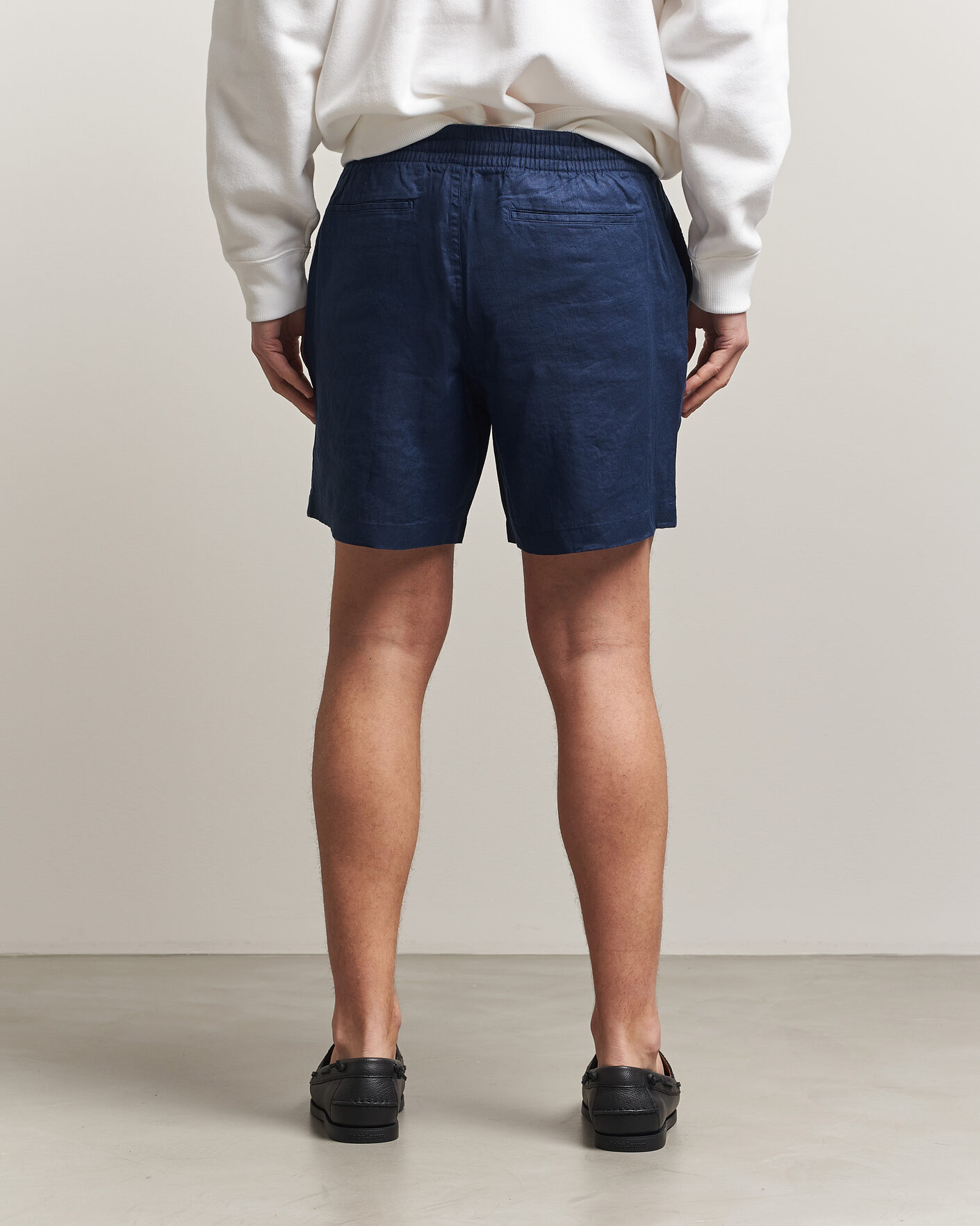 Herr | Shorts | Polo Ralph Lauren | Dyed Linen Shorts Newport Navy