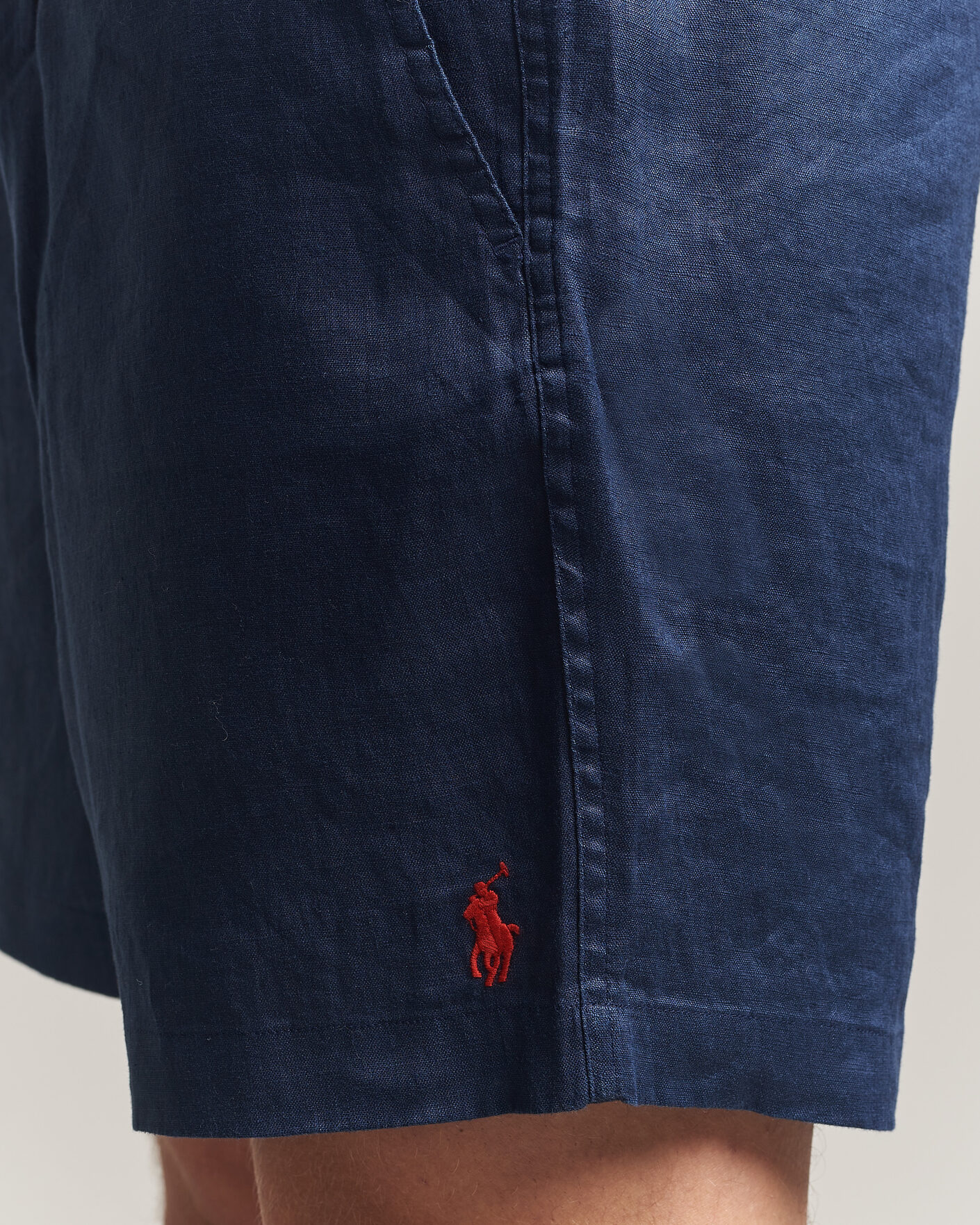 Herr | Shorts | Polo Ralph Lauren | Dyed Linen Shorts Newport Navy