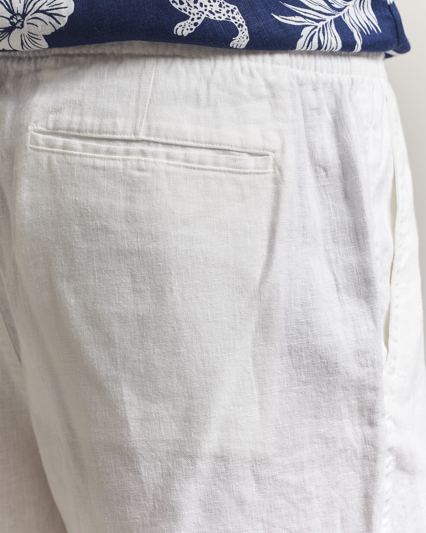 Herr | Shorts | Polo Ralph Lauren | Dyed Linen Shorts White