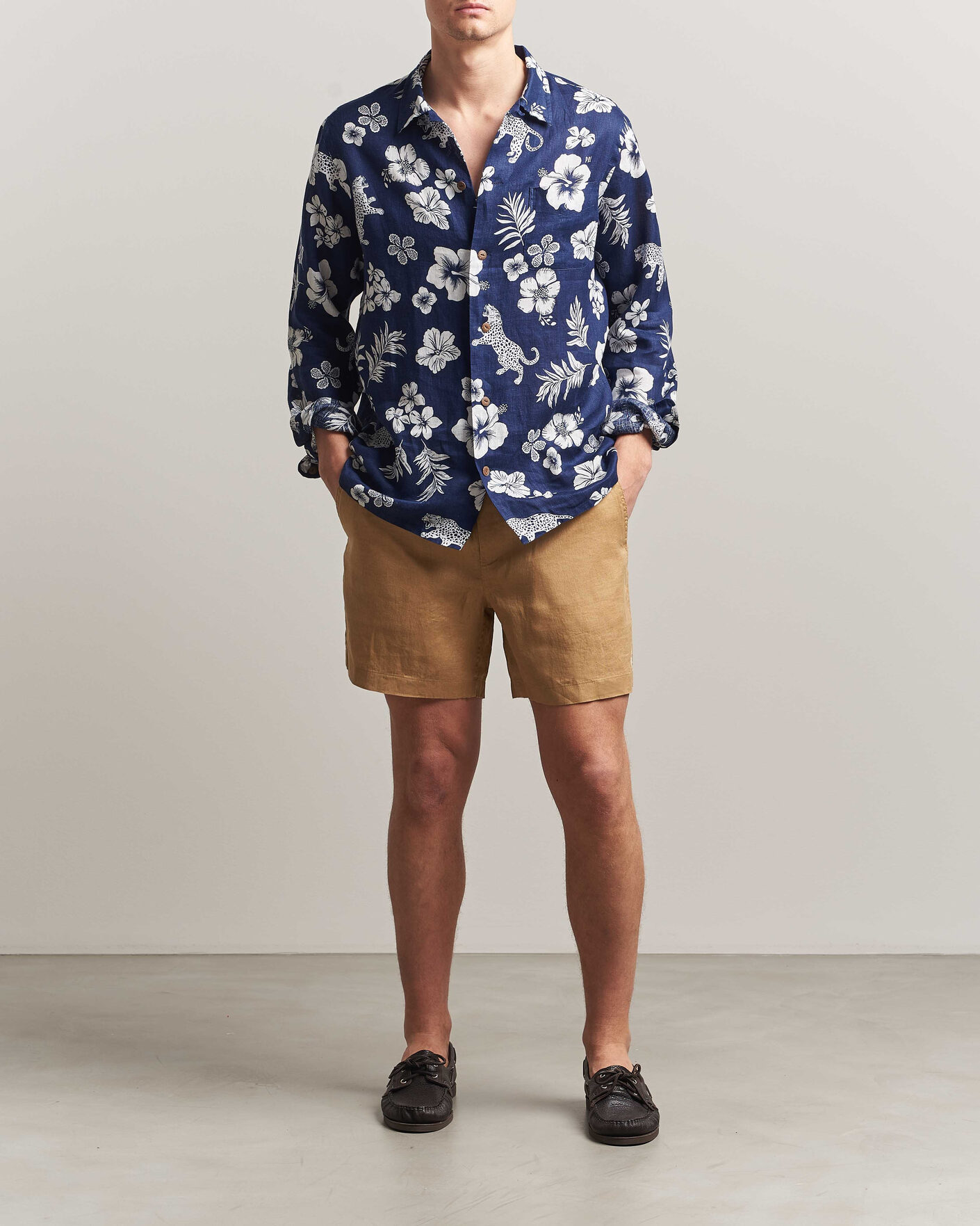 Herr | Shorts | Polo Ralph Lauren | Dyed Linen Shorts Cafe Tan