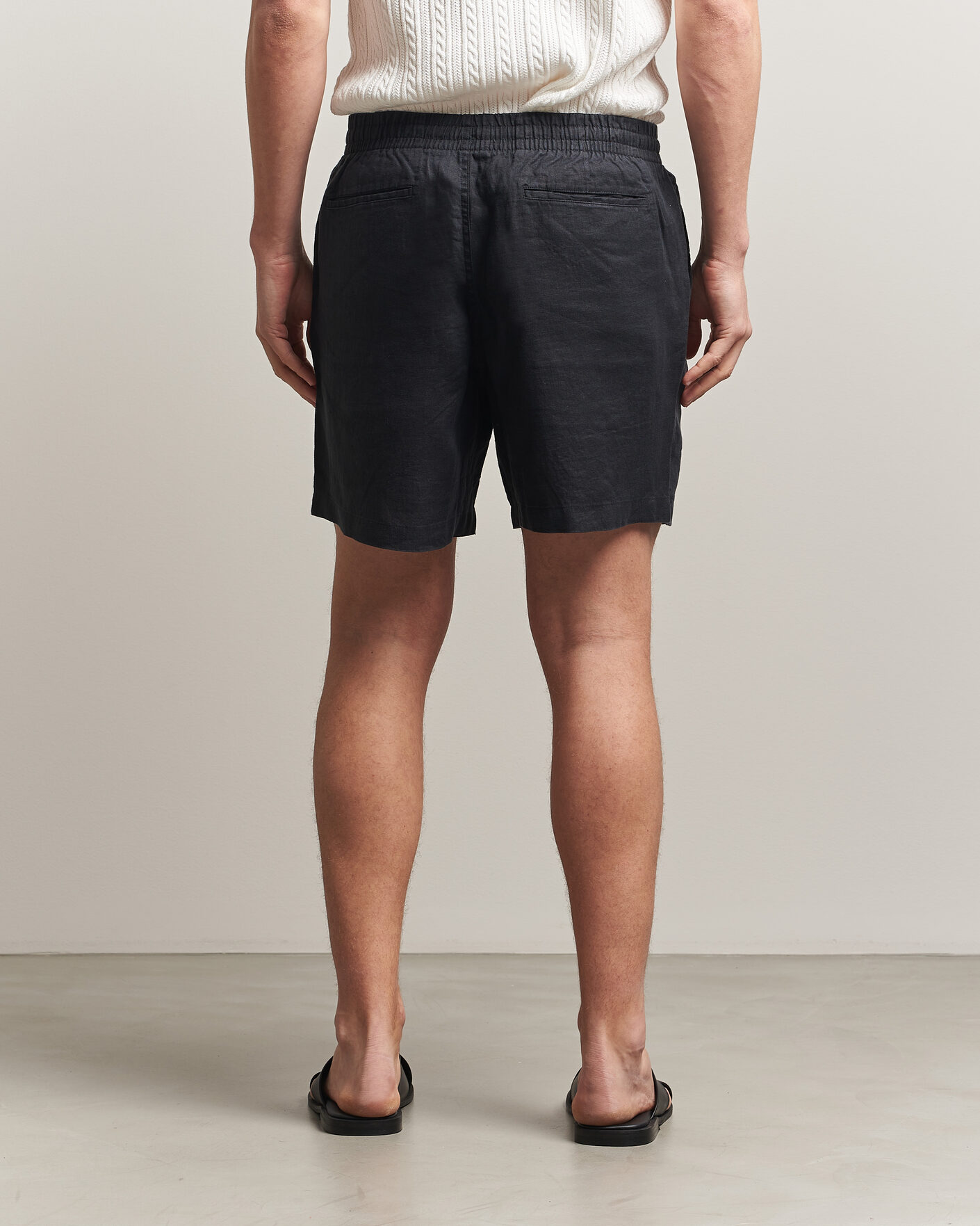 Herr | Shorts | Polo Ralph Lauren | Dyed Linen Shorts Polo Black