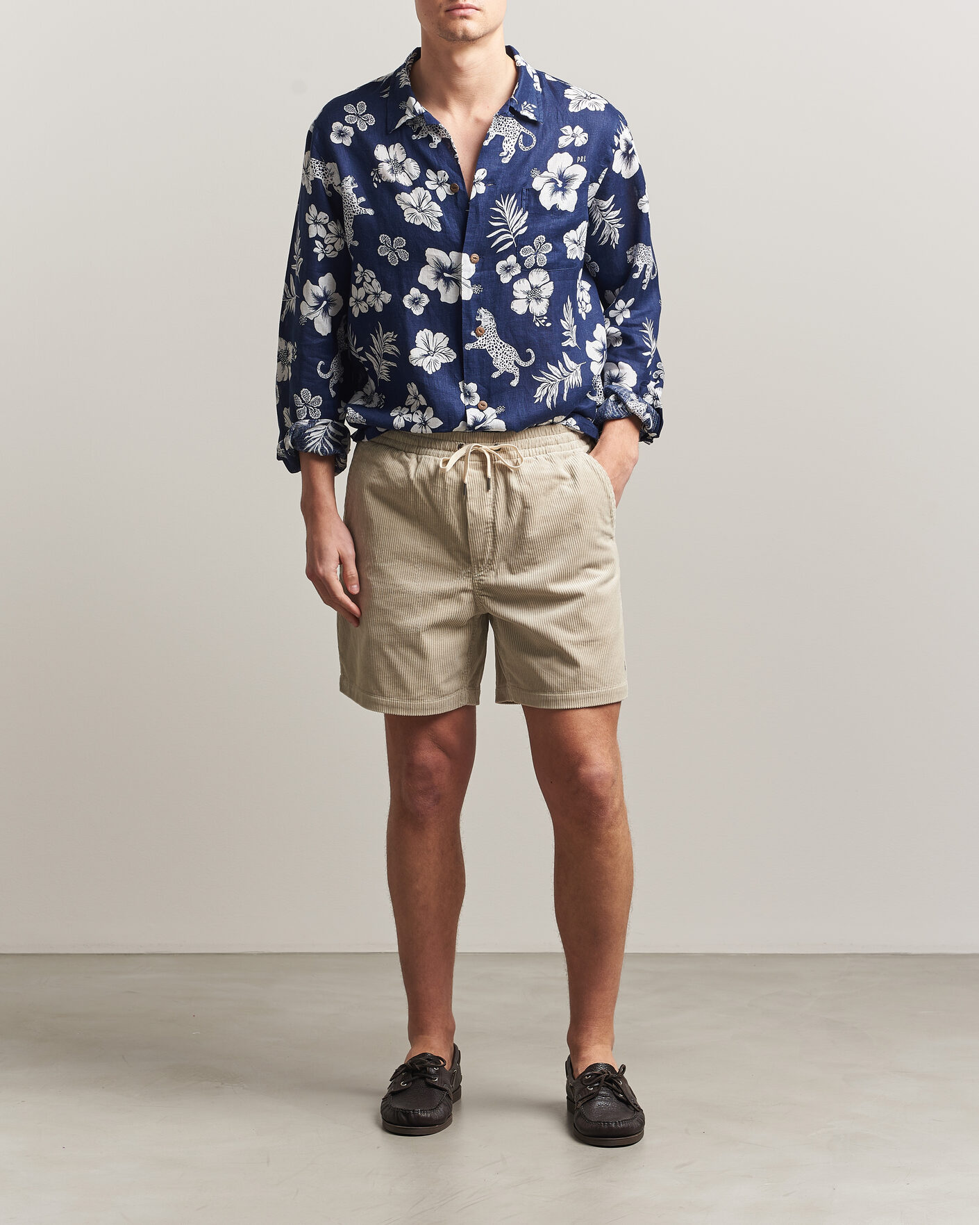 Herr | Shorts | Polo Ralph Lauren | Corduroy Shorts Khaki Stone