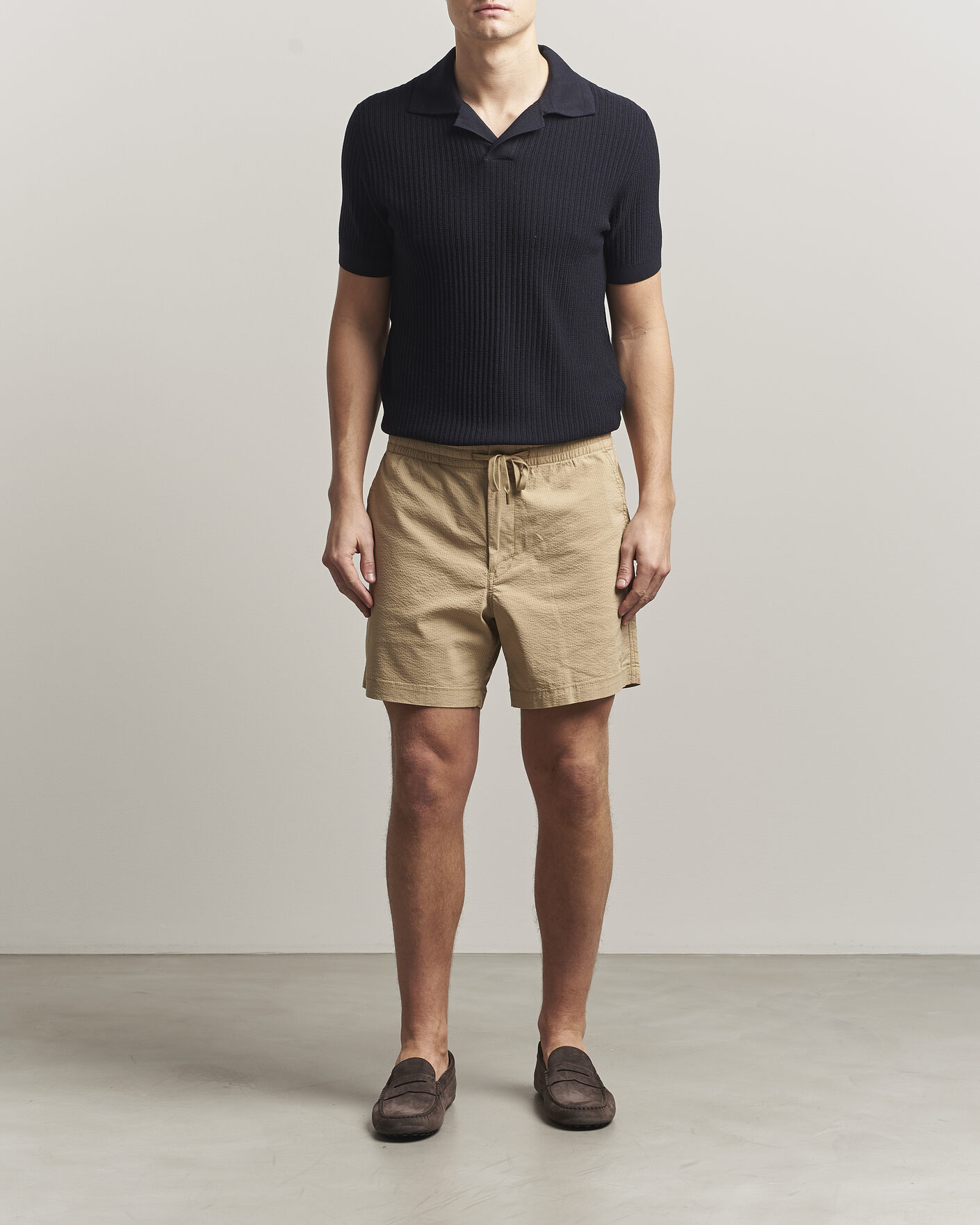 Herr | Shorts | Polo Ralph Lauren | Seersucker Shorts Coastal Beige