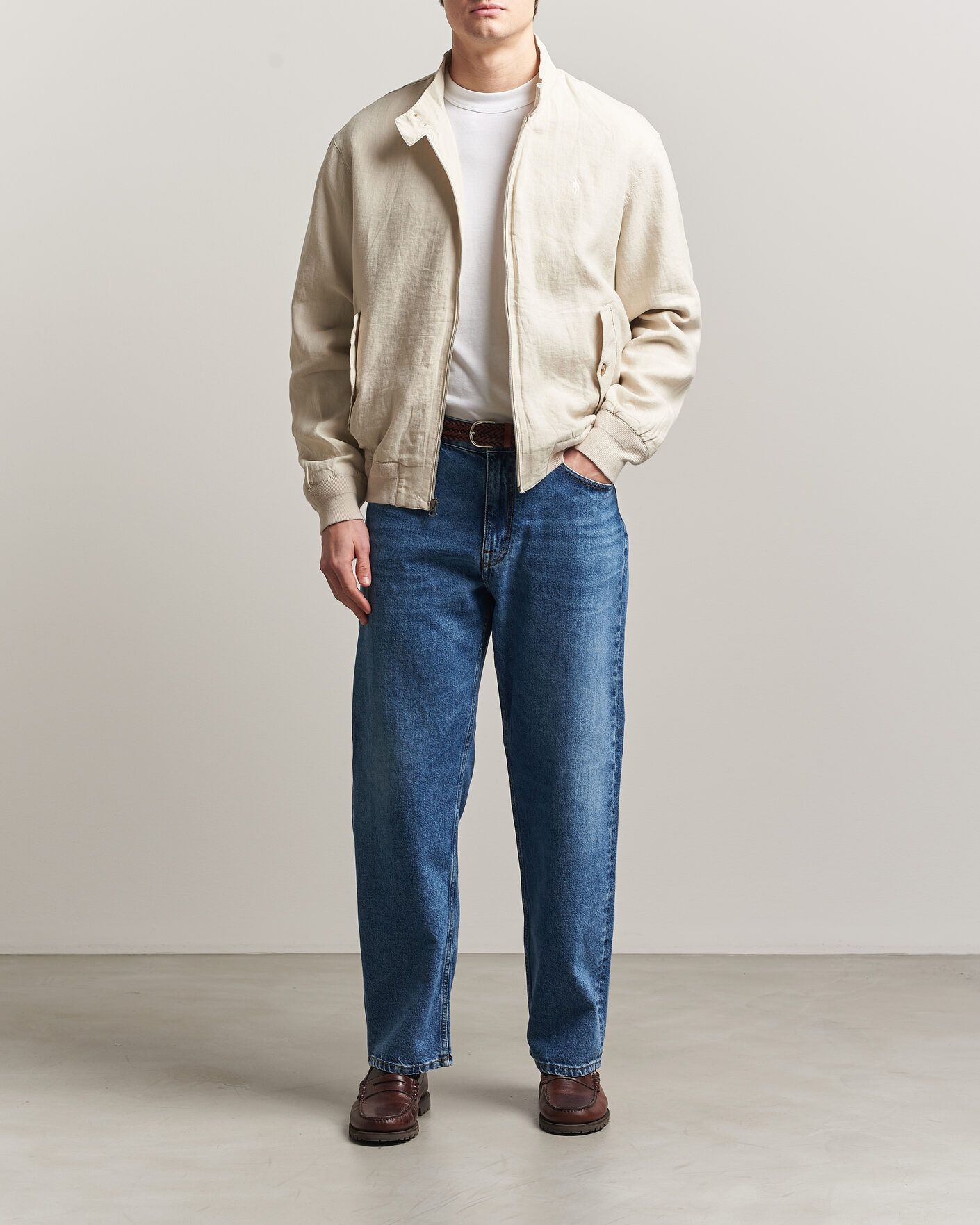 Herr | Jackor | Polo Ralph Lauren | Linen Herringbone Windbreaker Basic Sand