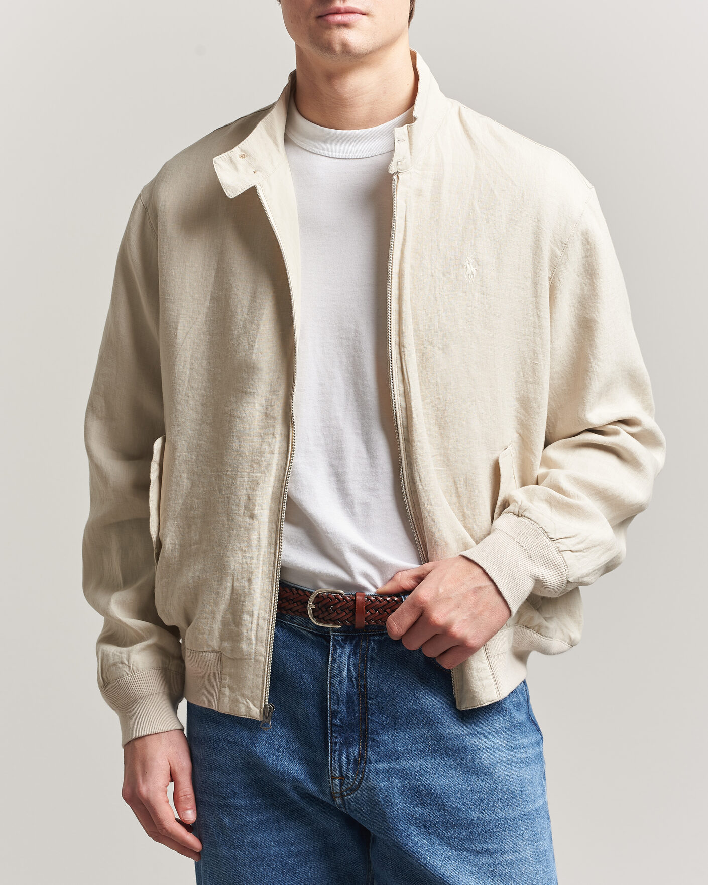 Herr | Jackor | Polo Ralph Lauren | Linen Herringbone Windbreaker Basic Sand